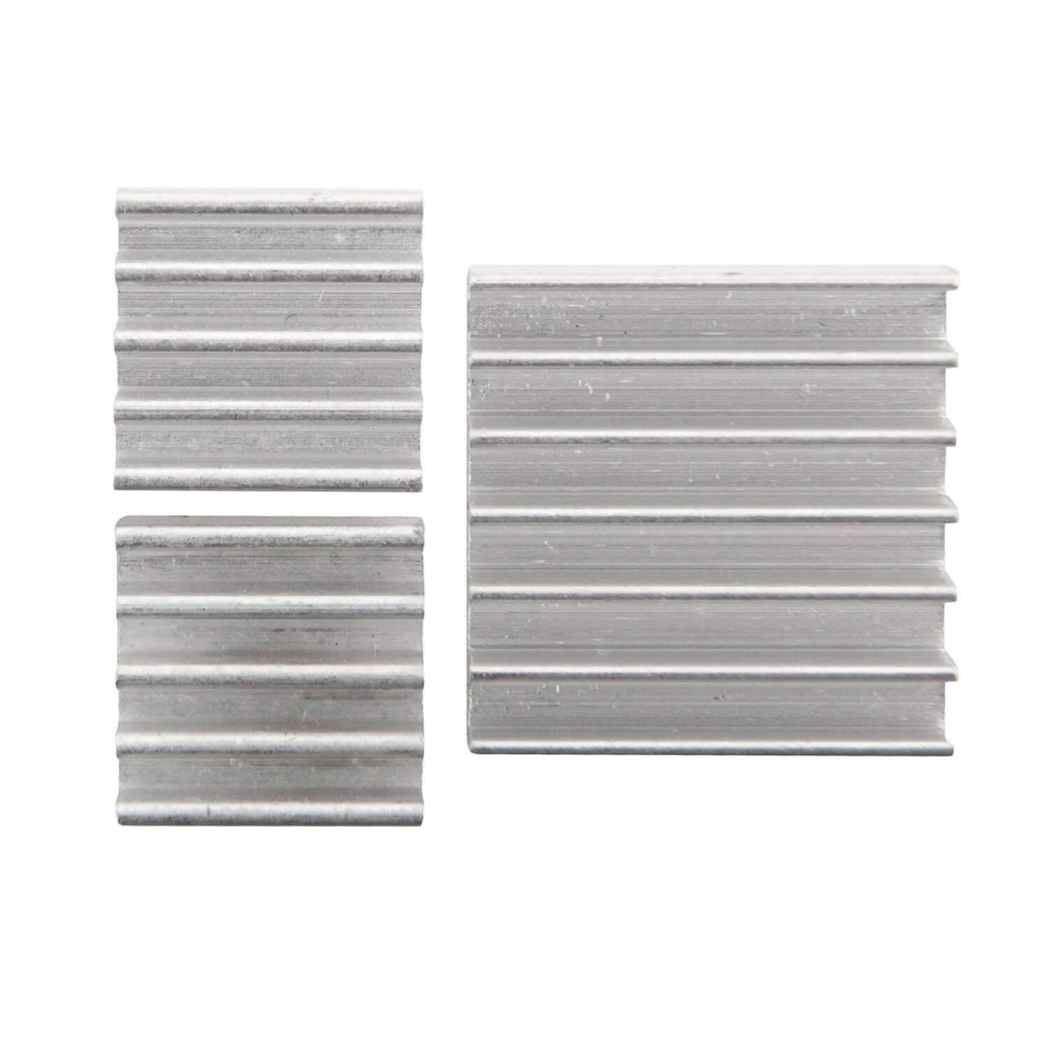 3er Set passive Alu Kühlkörper für Raspberry Pi A + B mit wärmeleitender Spezialklebefolie RaspberryPi Zubehör AZ-Delivery