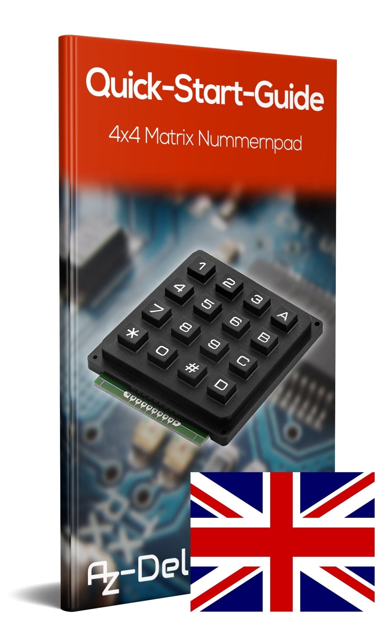 4x4 Matrix Keypad Tastatur kompatibel mit Arduino und Raspberry Pi