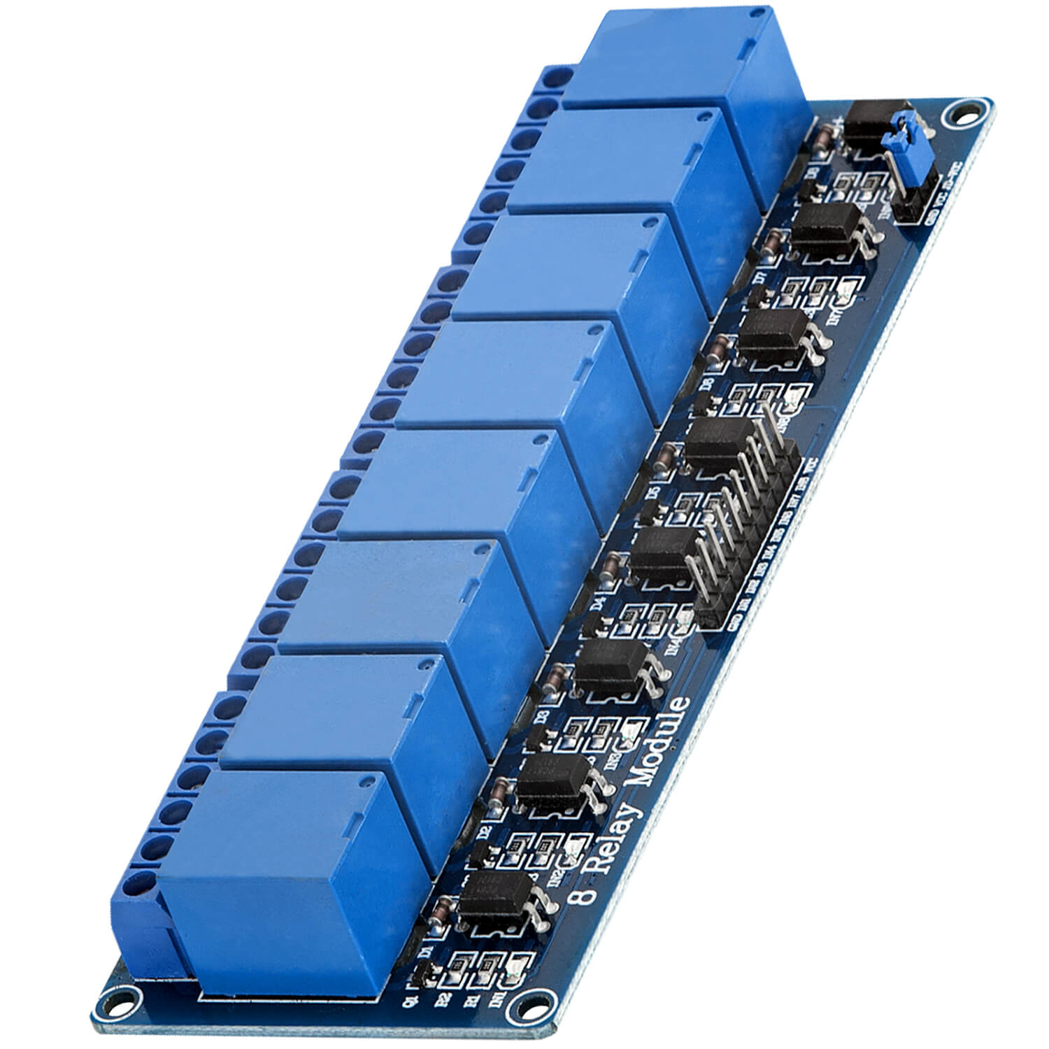 Module 8 relais 5V avec déclencheur bas niveau optocoupleur compatible avec  Arduino et Raspberry Pi