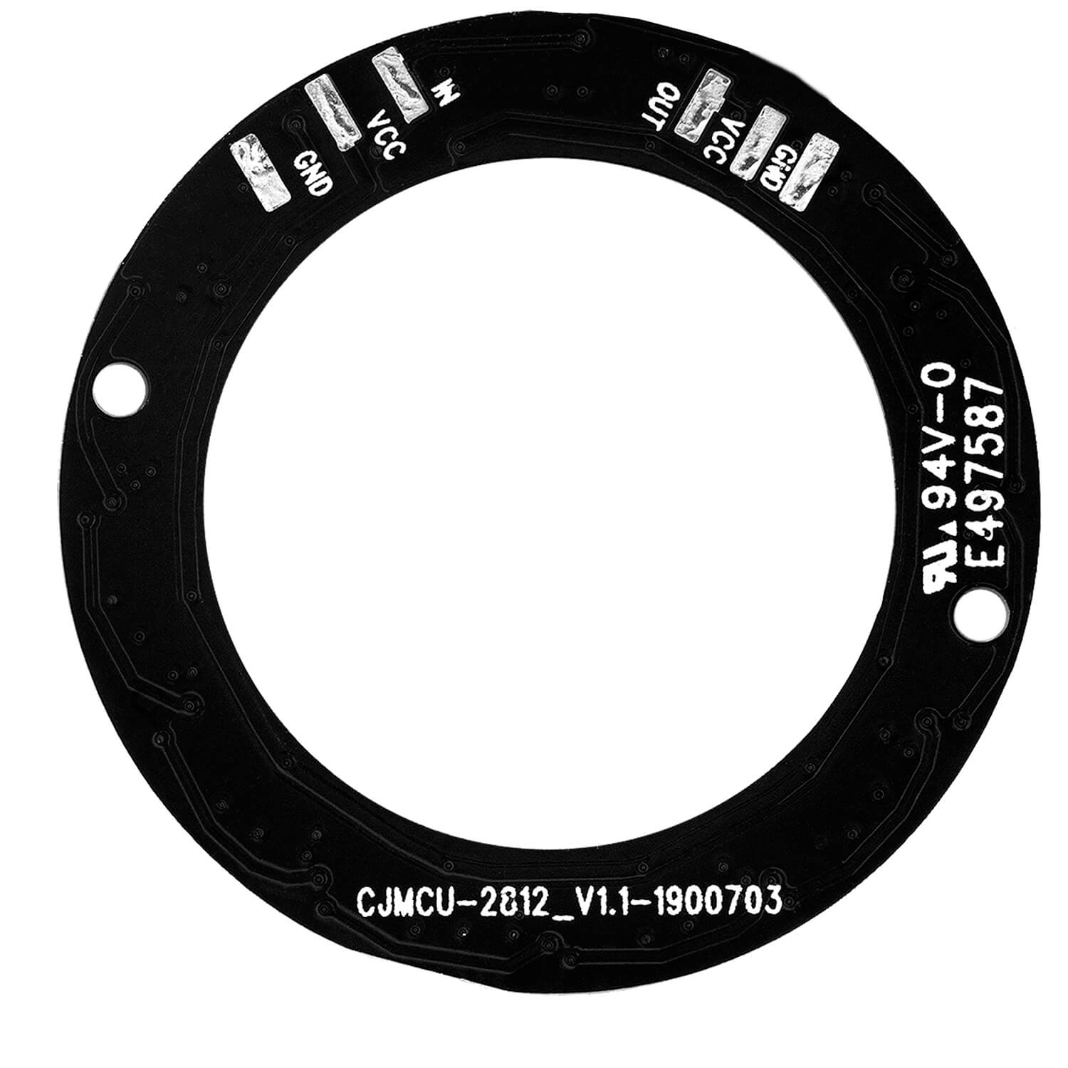 LED Ring 5V RGB WS2812B 12-Bit 37mm kompatibel mit Arduino