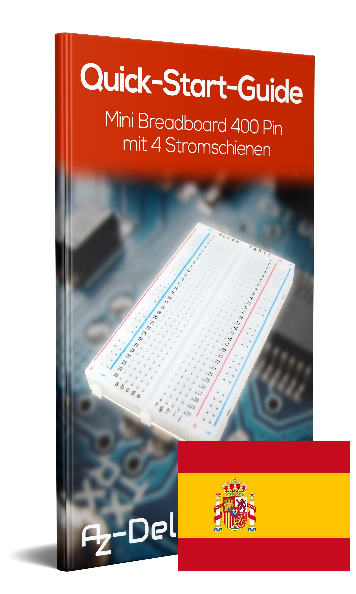 Mini Breadboard 400 PIN with 4 power rails for jumper cable