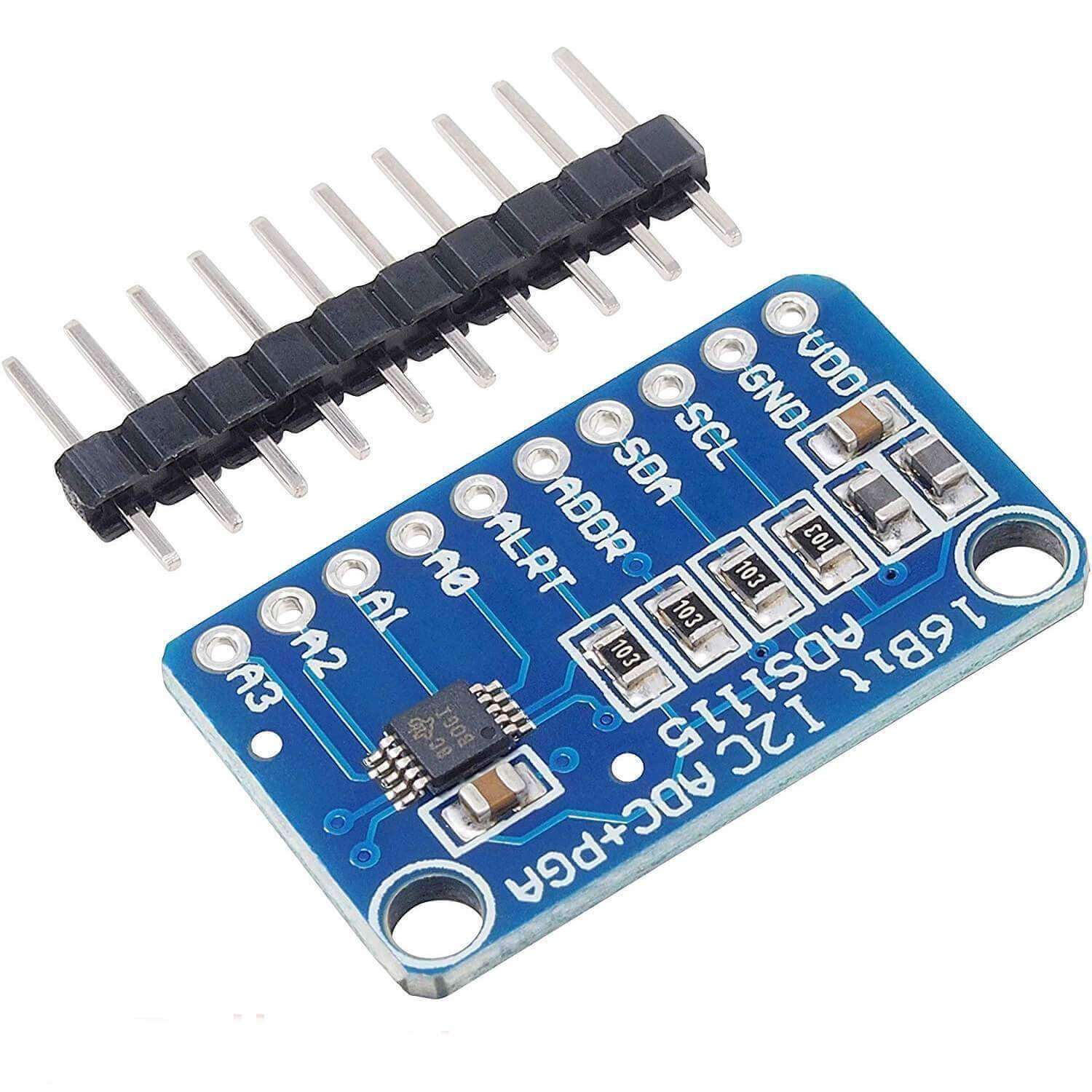 Módulo Adc Ads1115 De 16 Bits Para Arduino/raspberry Pi | Meses sin interés Módulo Adc Ads1115 De 16 Bits Para Arduino/raspberry Pi | Meses sin interés