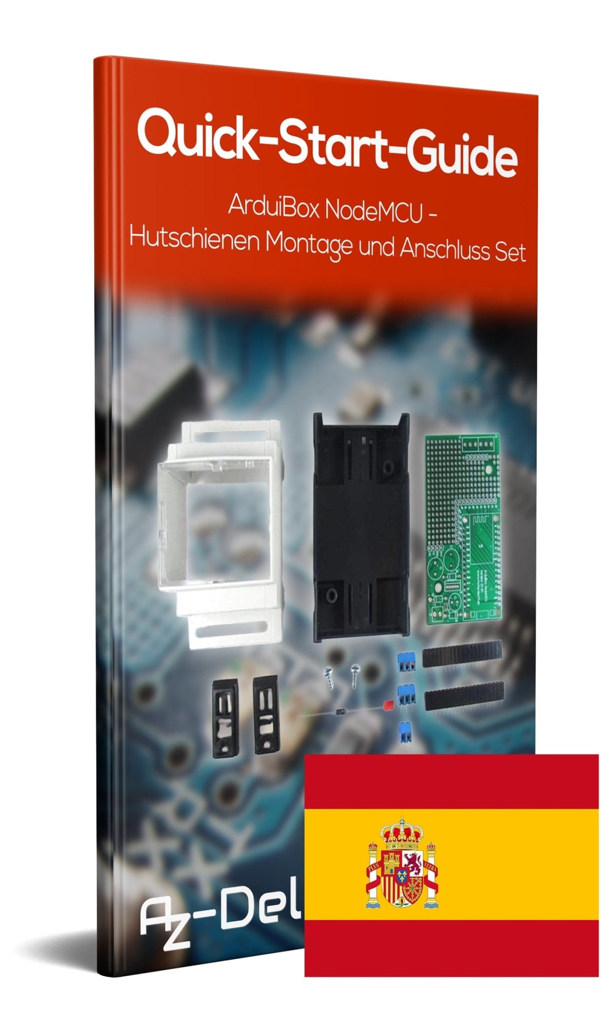 ArduiBox NodeMCU - Hutschienen Montage- und Anschluss Set - AZ-Delivery