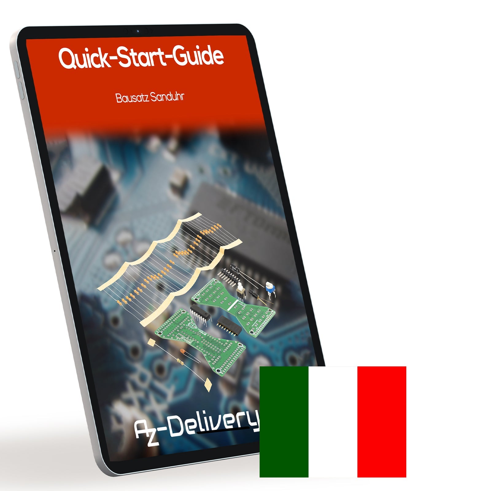 Bausatz Sanduhr: Elektronik Löten & Modellbau Set | DIY Arduino Lötstation | LED Uhr Bausatz | Roboter Bausatz | Einzigartiges Sanduhren Set - AZ-Delivery