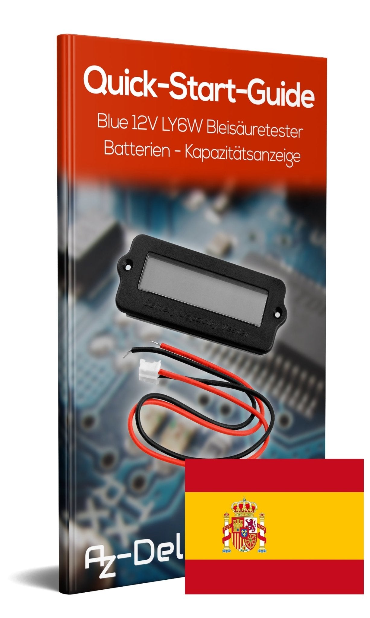Blue 12V LY6W Bleisäuretester Batterien - Kapazitätsanzeige - AZ-Delivery