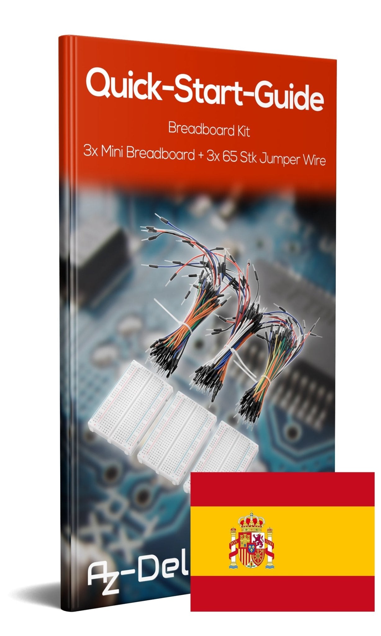 Breadboard Kit - 3 x 65Stk. Jumper Wire Kabel M2M und 3 x Mini Breadboard 400 Pins für Raspberry Pi - AZ-Delivery