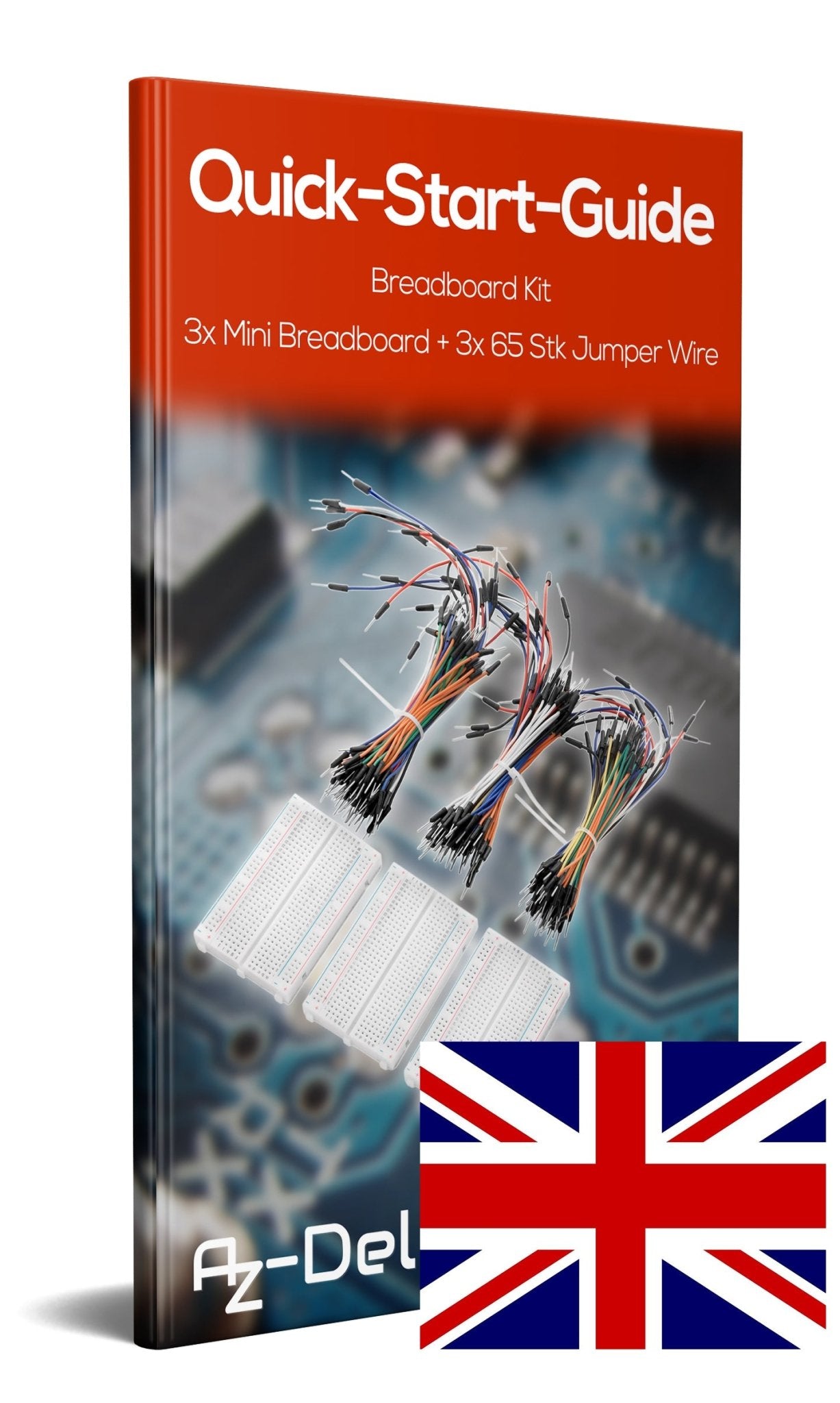 Breadboard Kit - 3 x 65Stk. Jumper Wire Kabel M2M und 3 x Mini Breadboard 400 Pins für Raspberry Pi - AZ-Delivery