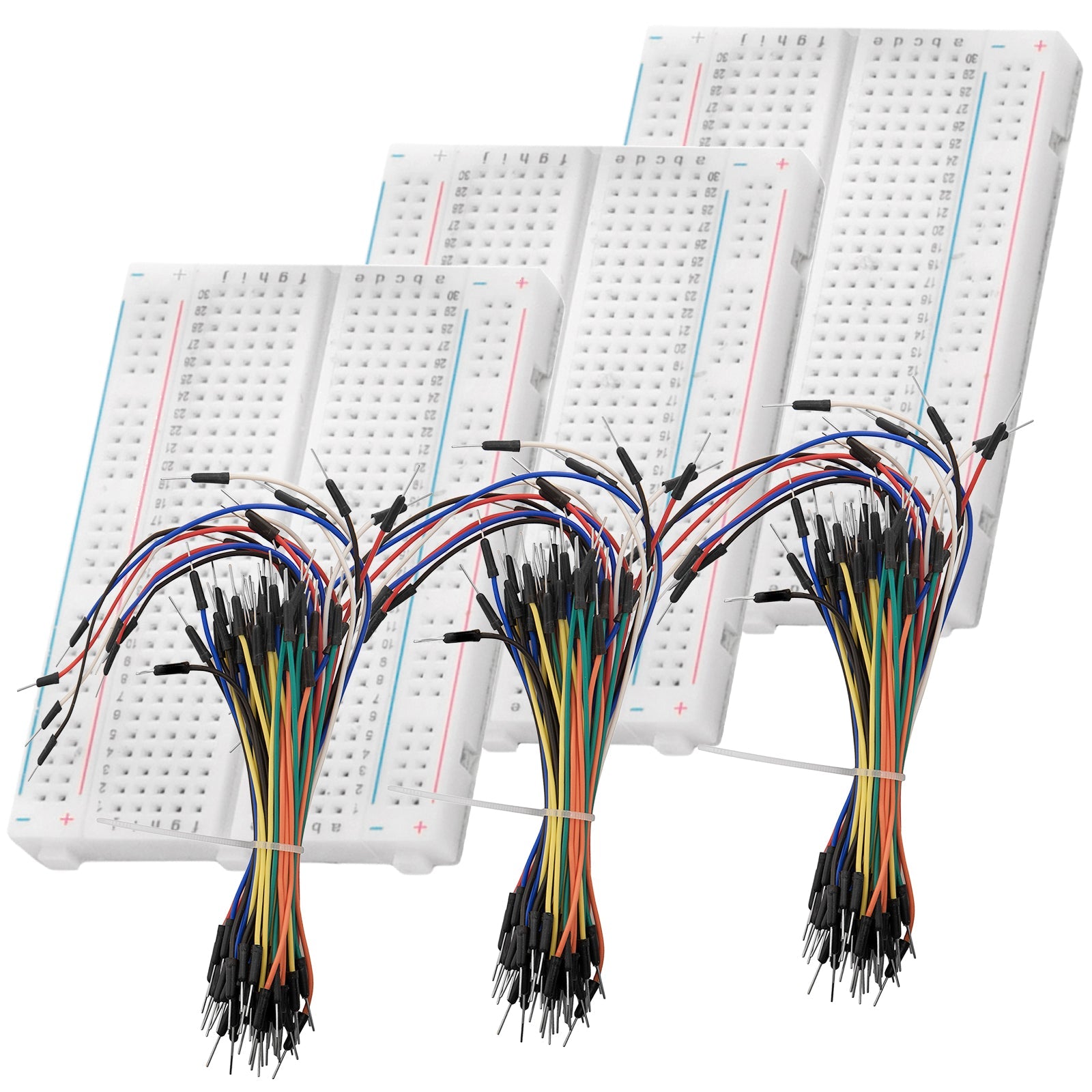 Câble-fil,Kit de fils de raccordement pour Arduino, 24awg, pour bricolage-  90pcs Flexible Kit-20cm