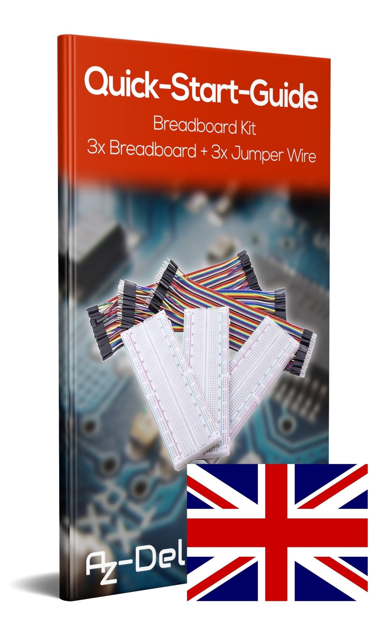 Breadboard Kit - 3x Jumper Wire m2m/f2m/f2f + 3er Set MB102 Breadbord - AZ-Delivery