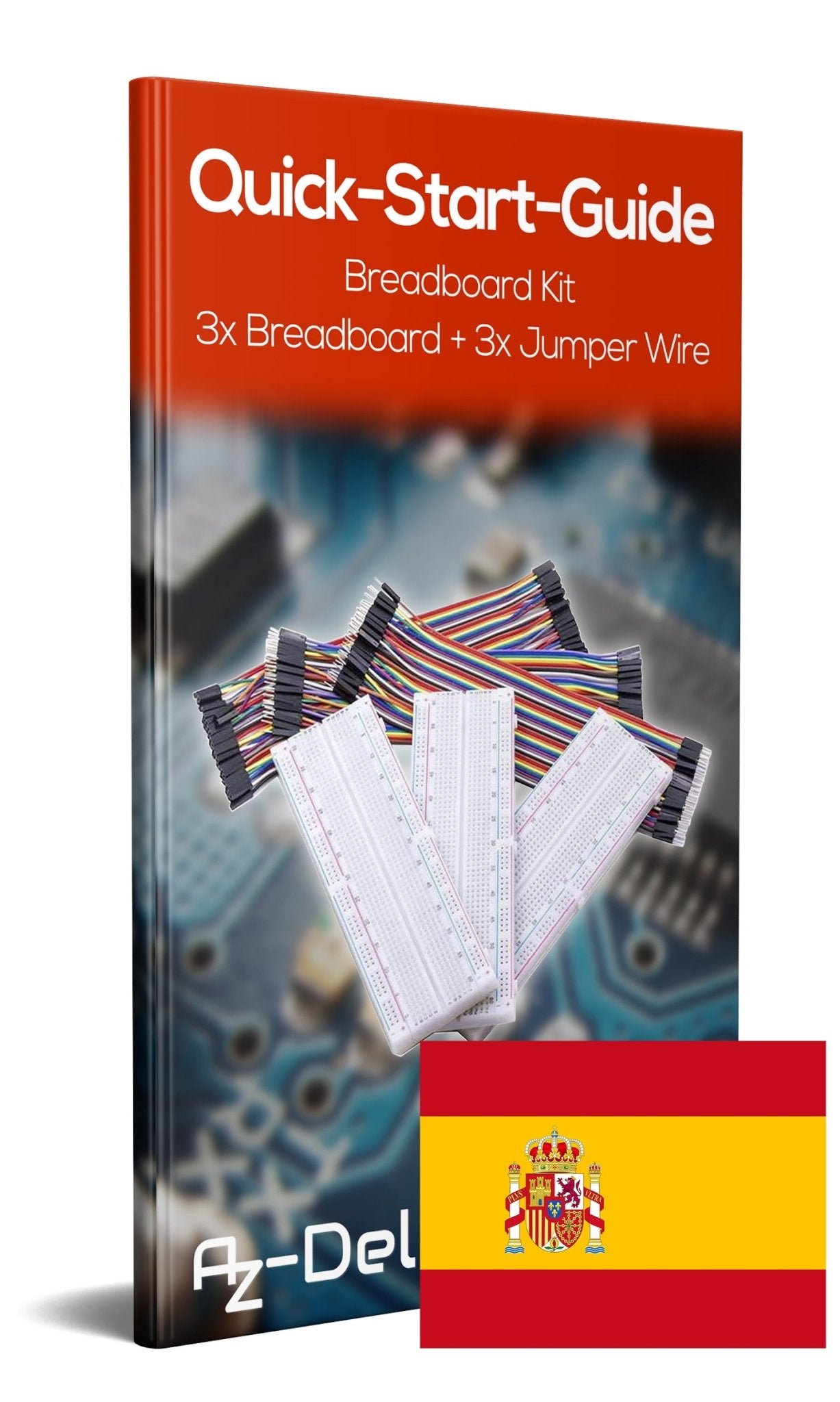 Breadboard Kit - 3x Jumper Wire m2m/f2m/f2f + 3er Set MB102 Breadbord - AZ-Delivery