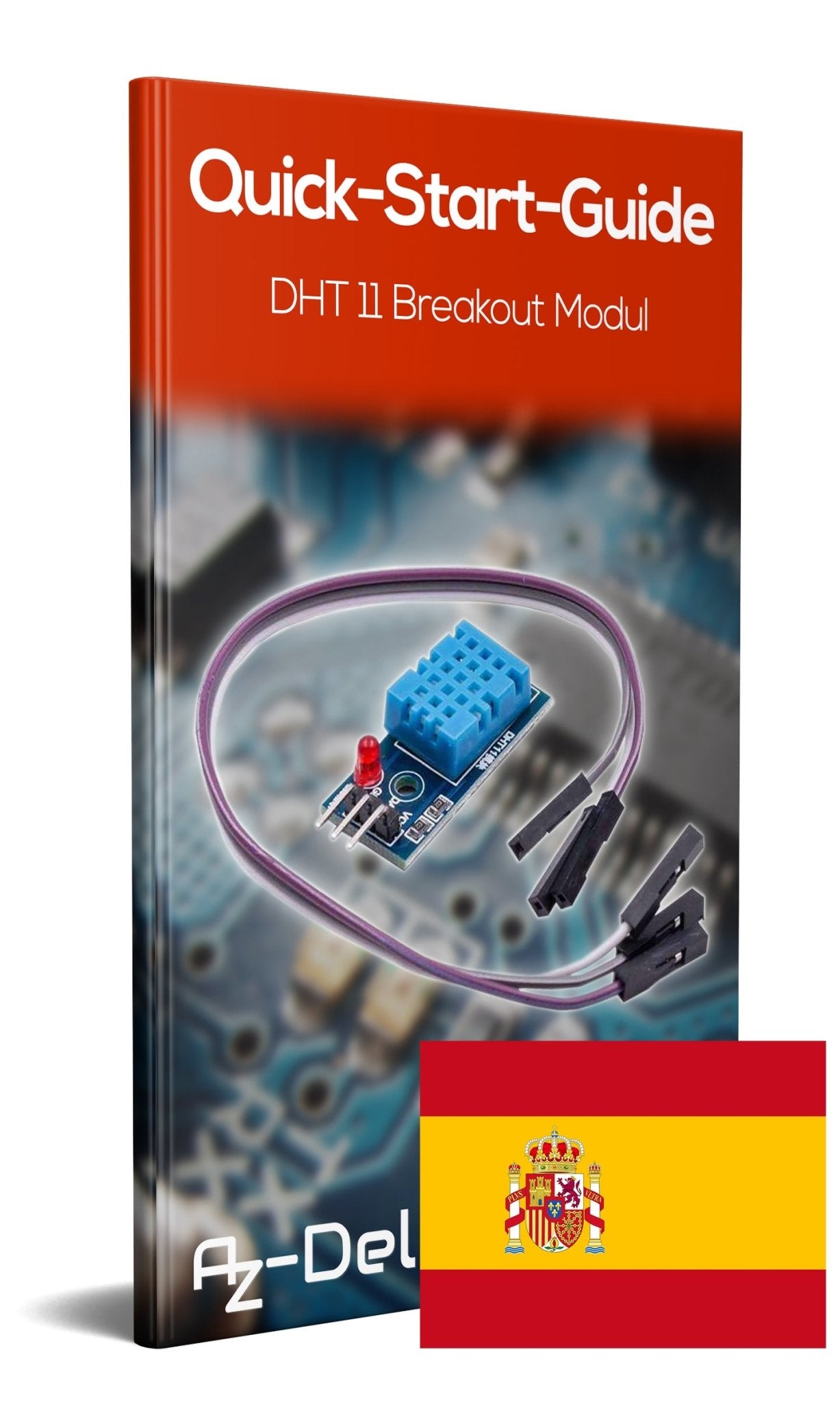 DHT11 Breakout Modul mit Platine und Kabel Temperatursensor und Luftfeuchtigkeitssensor - AZ-Delivery