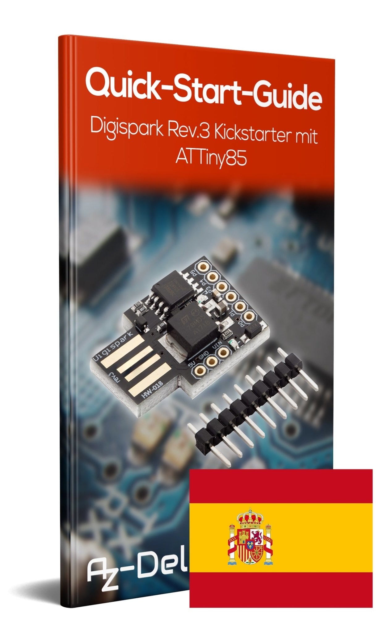 Digispark Rev.3 Kickstarter mit ATTiny85 und USB - AZ-Delivery