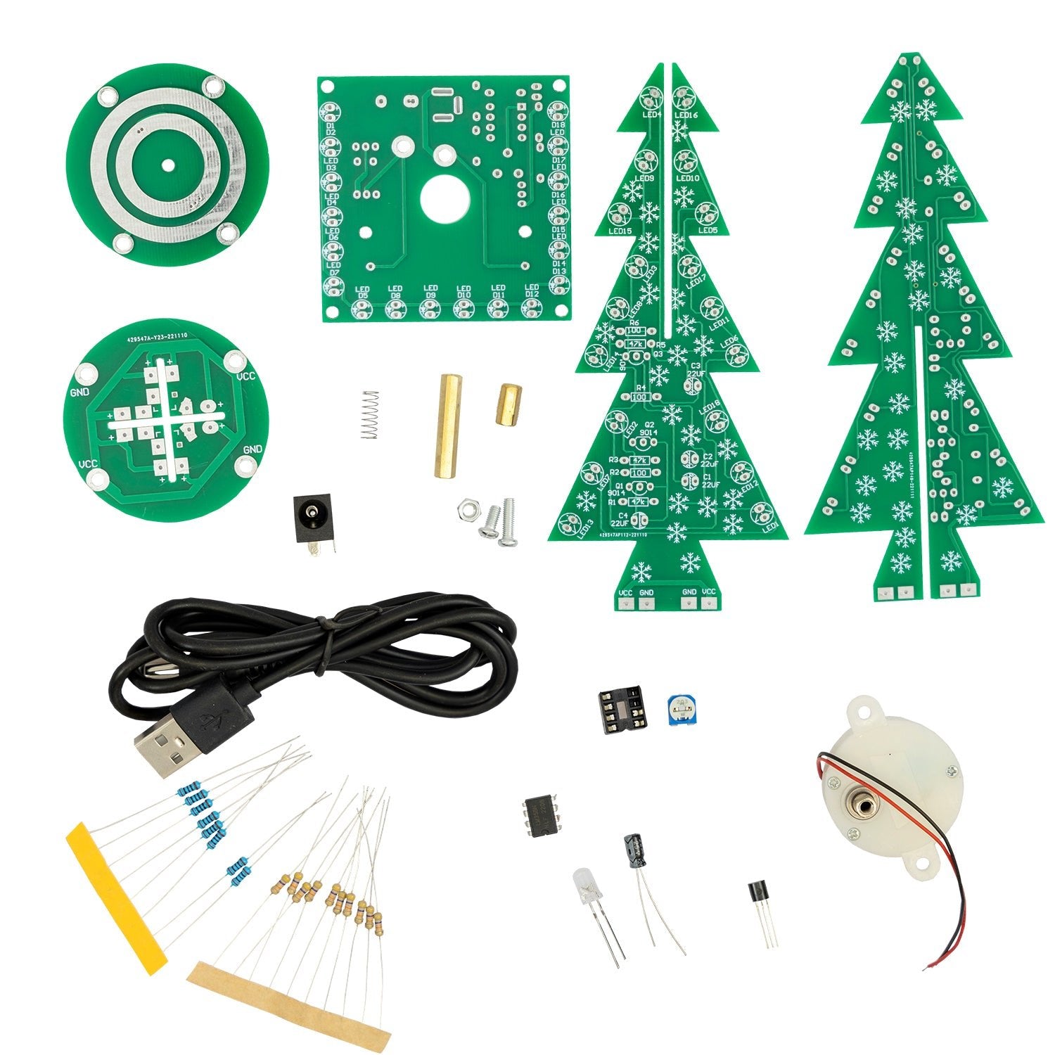 Kit per albero di Natale a LED fai da te: kit elettronico per albero d