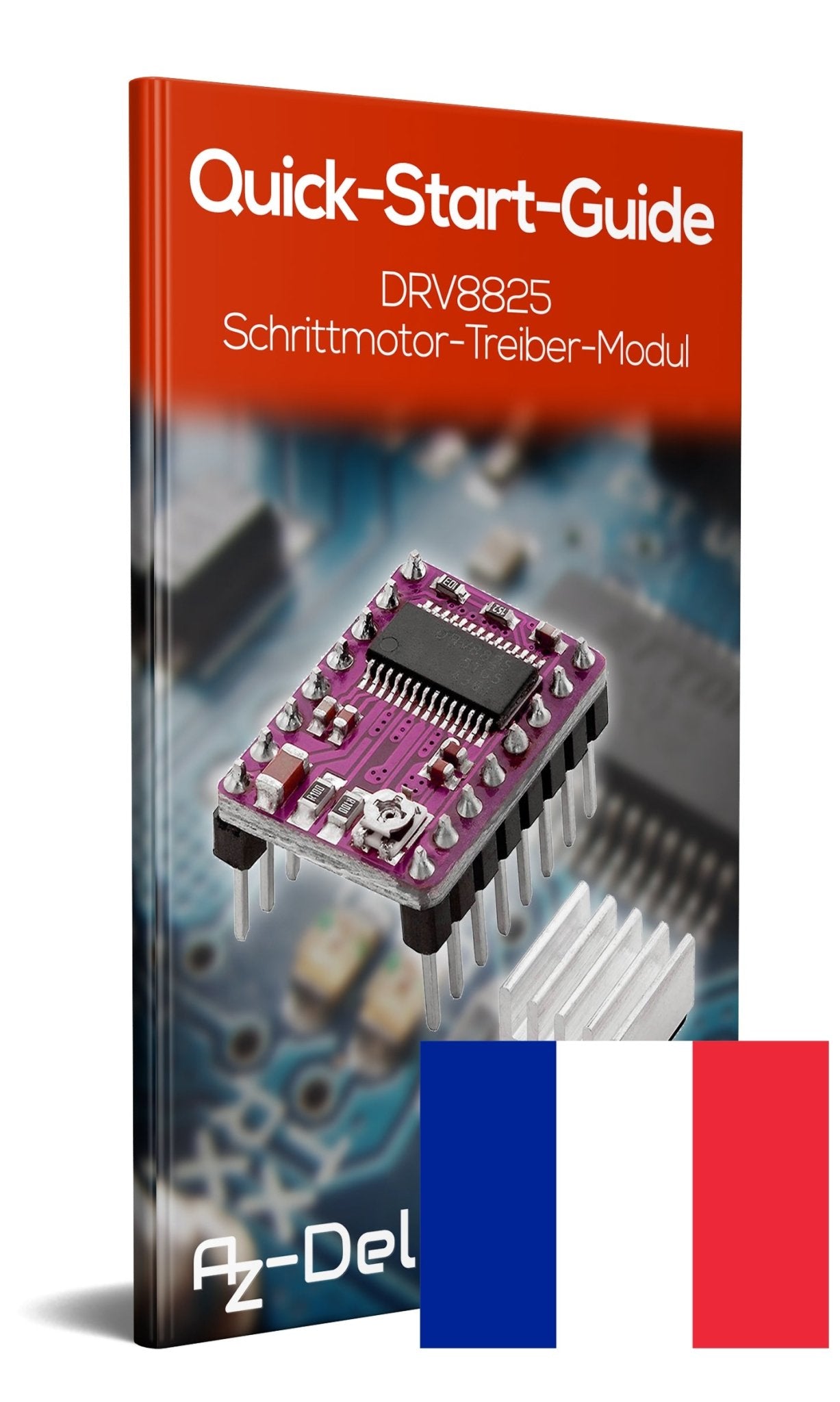 DRV8825 Schrittmotor-Treiber-Modul mit Kühlkörper, z.B. für RAMPS 1.4, CNC-Shield, 3D Drucker, Prusa Mendel - AZ-Delivery
