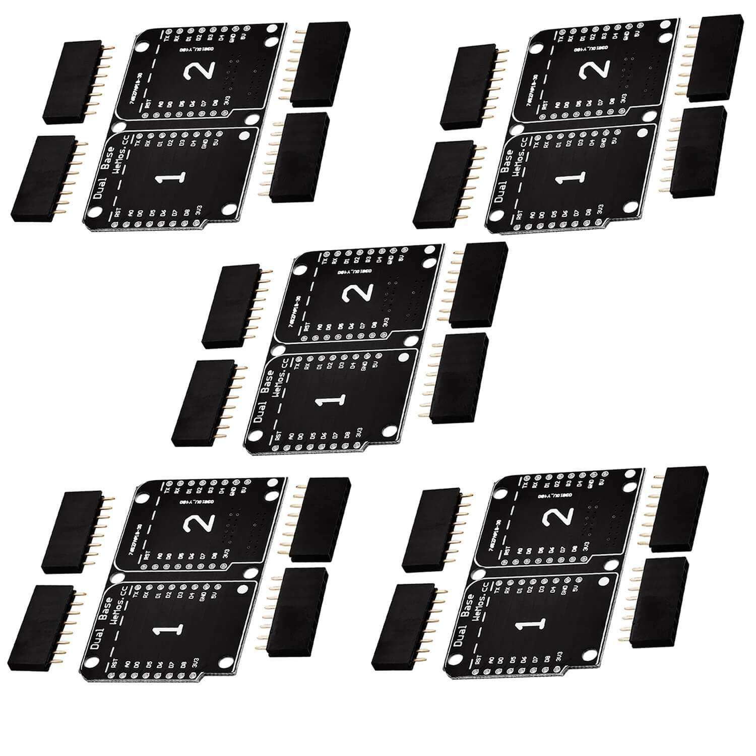 Dual Base Shield PCB Board Für D1 Mini NodeMCU ESP8266 - AZ-Delivery