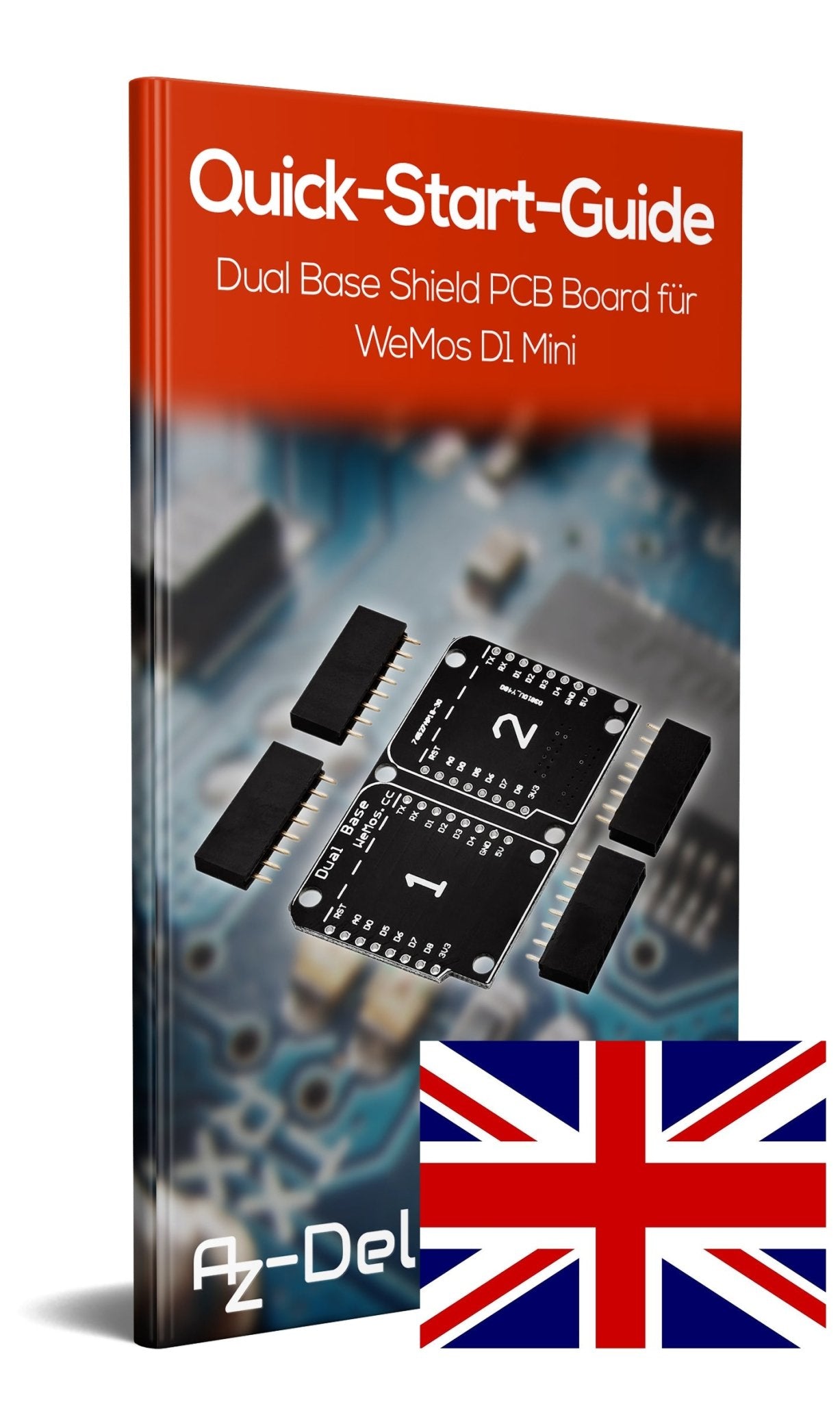 Dual Base Shield PCB Board Für D1 Mini NodeMCU ESP8266 - AZ-Delivery