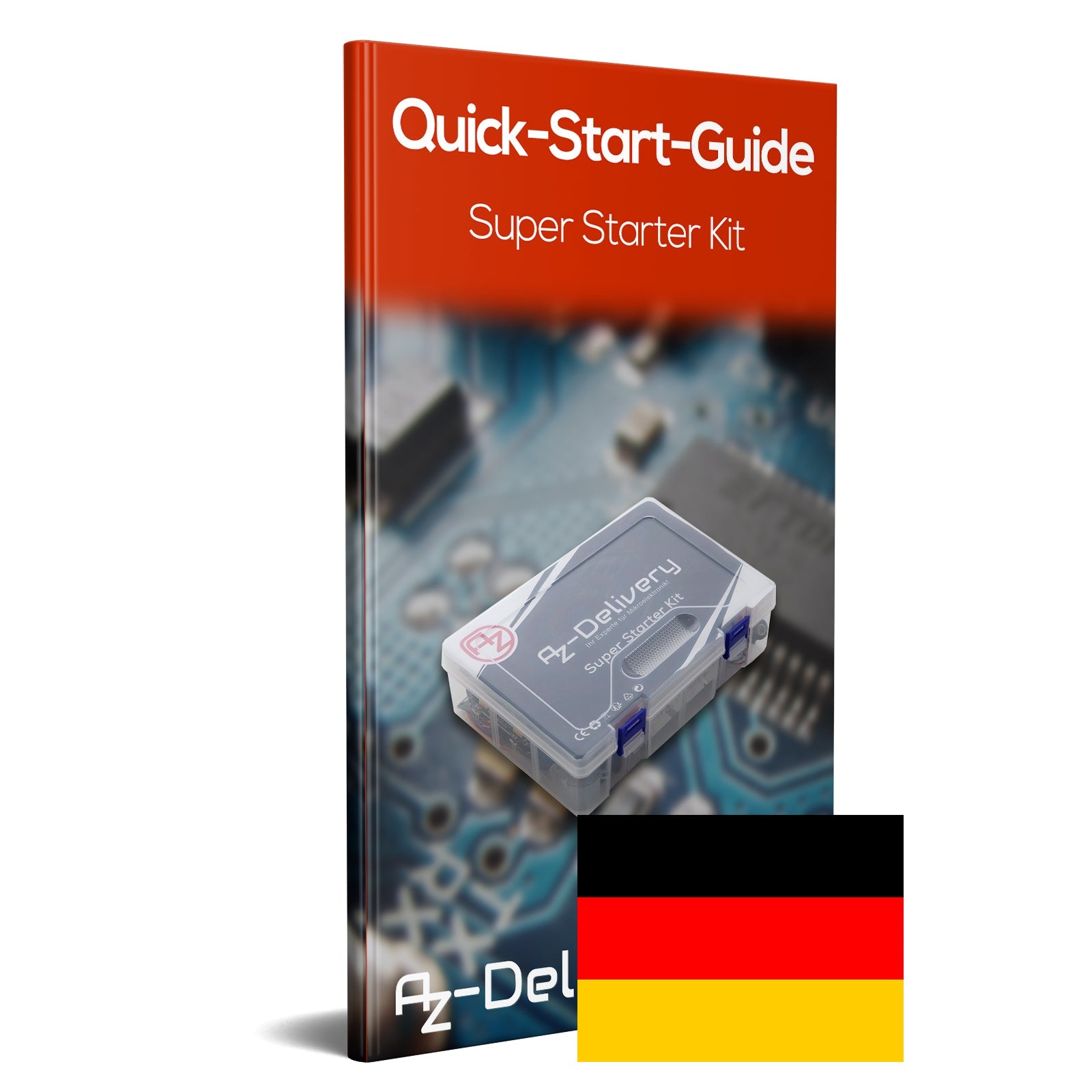 Elektronik Super Starter Kit Mikrocontroller Board, Stromversorgungsmodul, Servo-, Schritt- und Gleichstrommotoren Sensor Kit kompatibel mit Arduino - AZ-Delivery