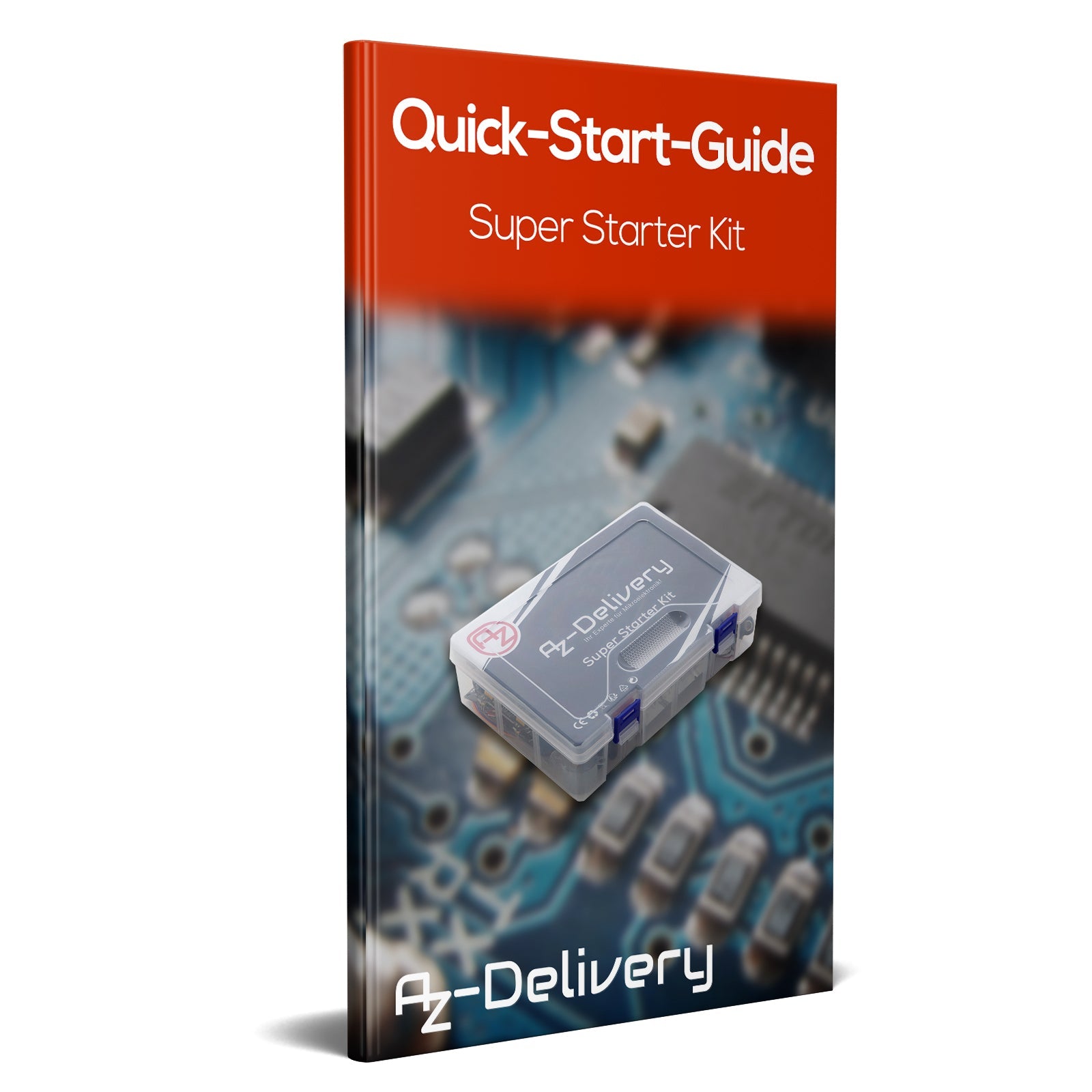 Elektronik Super Starter Kit Mikrocontroller Board, Stromversorgungsmodul, Servo-, Schritt- und Gleichstrommotoren Sensor Kit kompatibel mit Arduino - AZ-Delivery