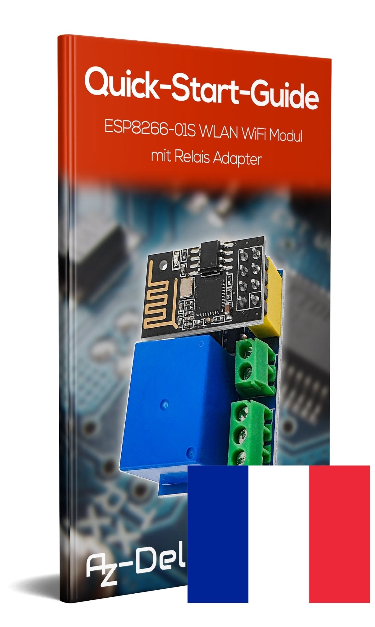 ESP8266-01S ESP-01S Wlan WiFi Modul 5V mit Relais Adapter - AZ-Delivery