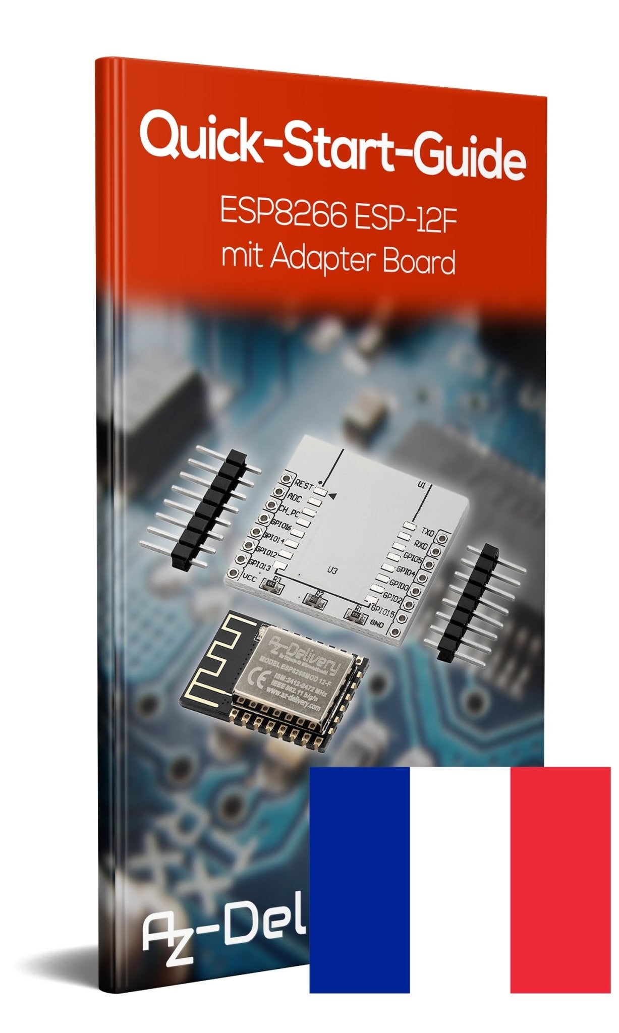 ESP8266 ESP-12F verbesserte Version zu ESP-12E, Wireless remote serielles WLAN WIFI Modul für Raspberry Pi und Mikrocontroller mit gratis Adapter Board! - AZ-Delivery