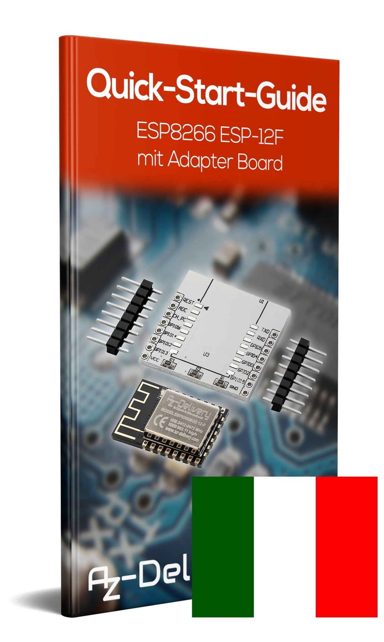 ESP8266 ESP-12F verbesserte Version zu ESP-12E, Wireless remote serielles WLAN WIFI Modul für Raspberry Pi und Mikrocontroller mit gratis Adapter Board! - AZ-Delivery
