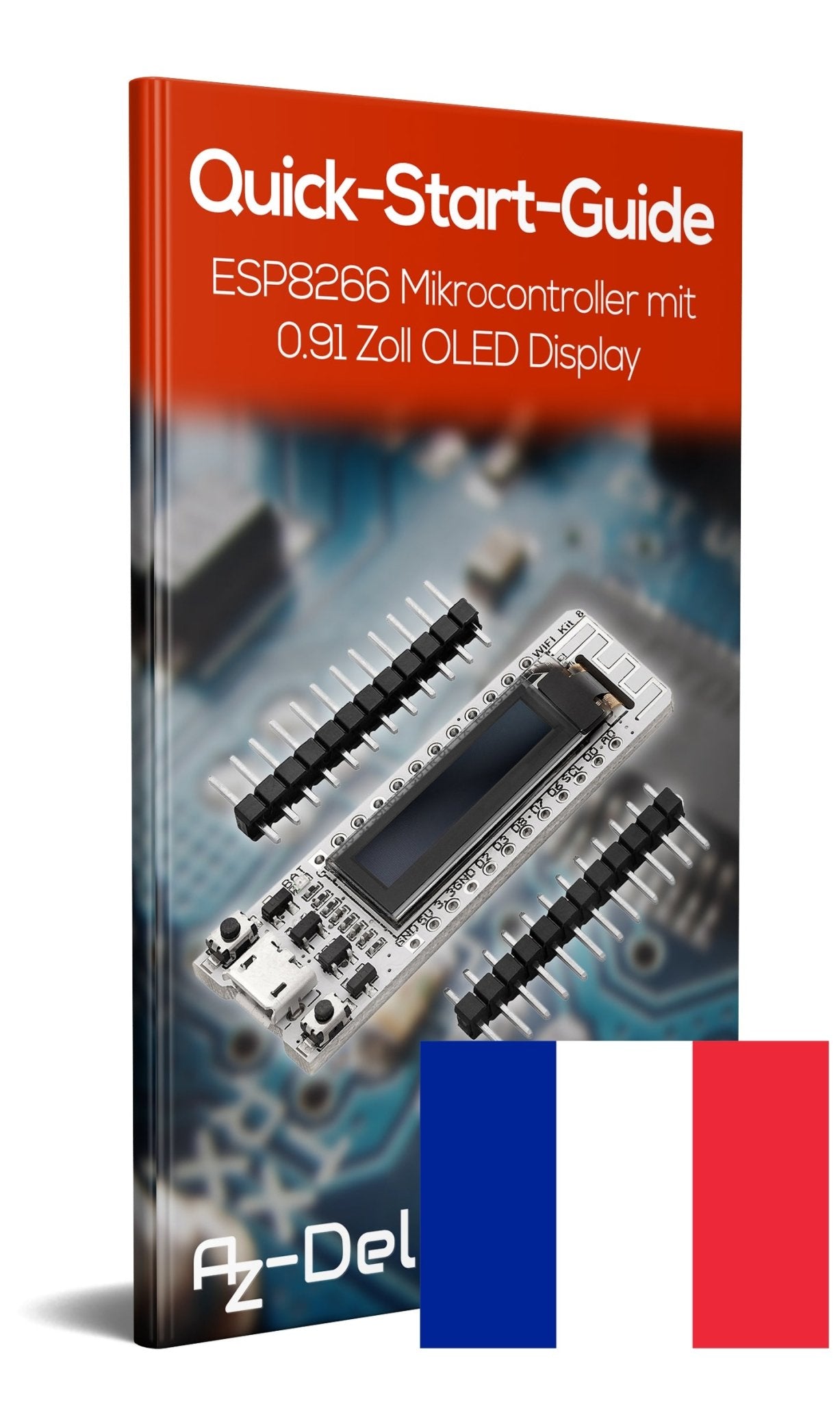 ESP8266 Mikrocontroller mit integriertem 0.91" OLED Display - AZ-Delivery