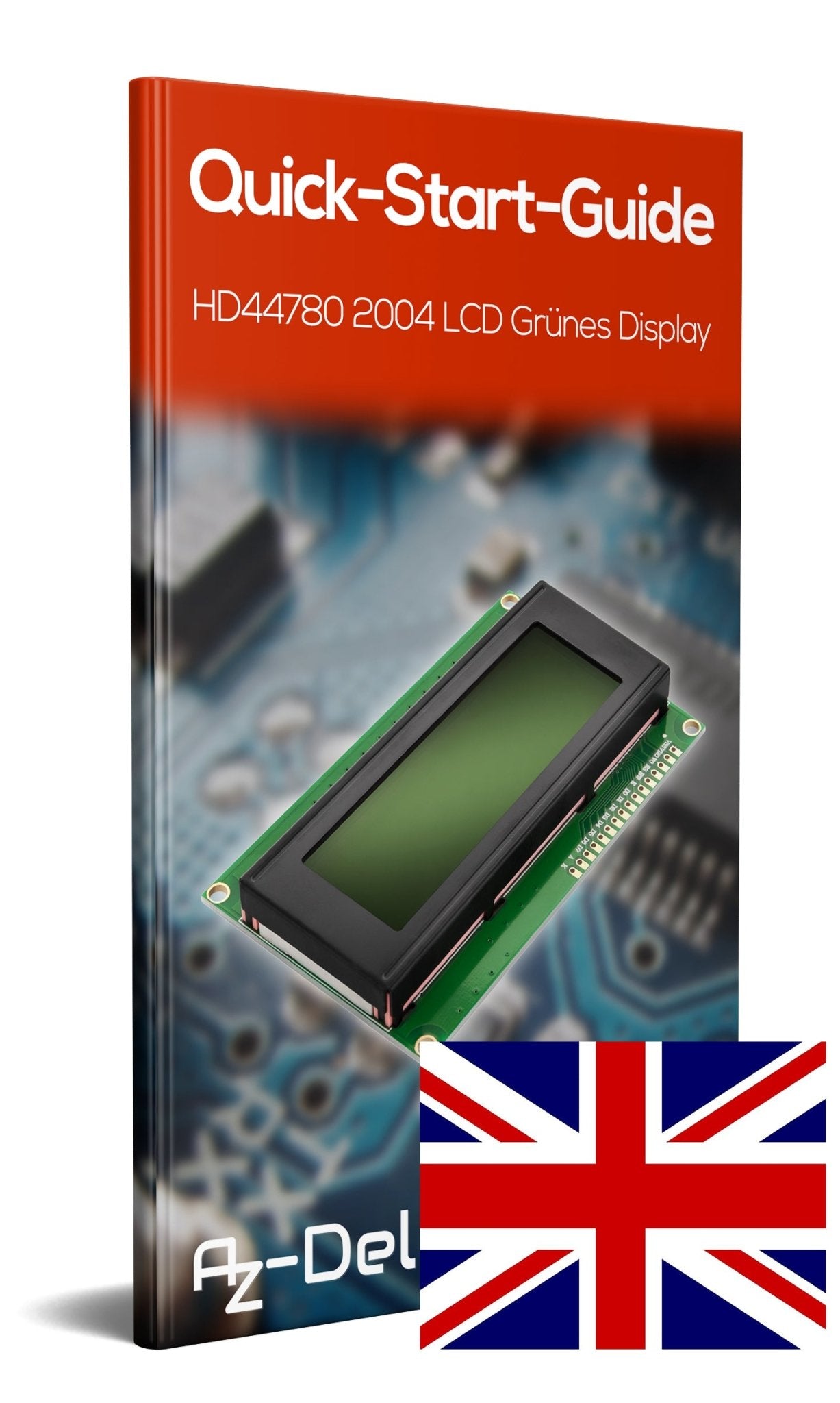 HD44780 2004 LCD Display 4x20 Zeichen Grün - AZ-Delivery