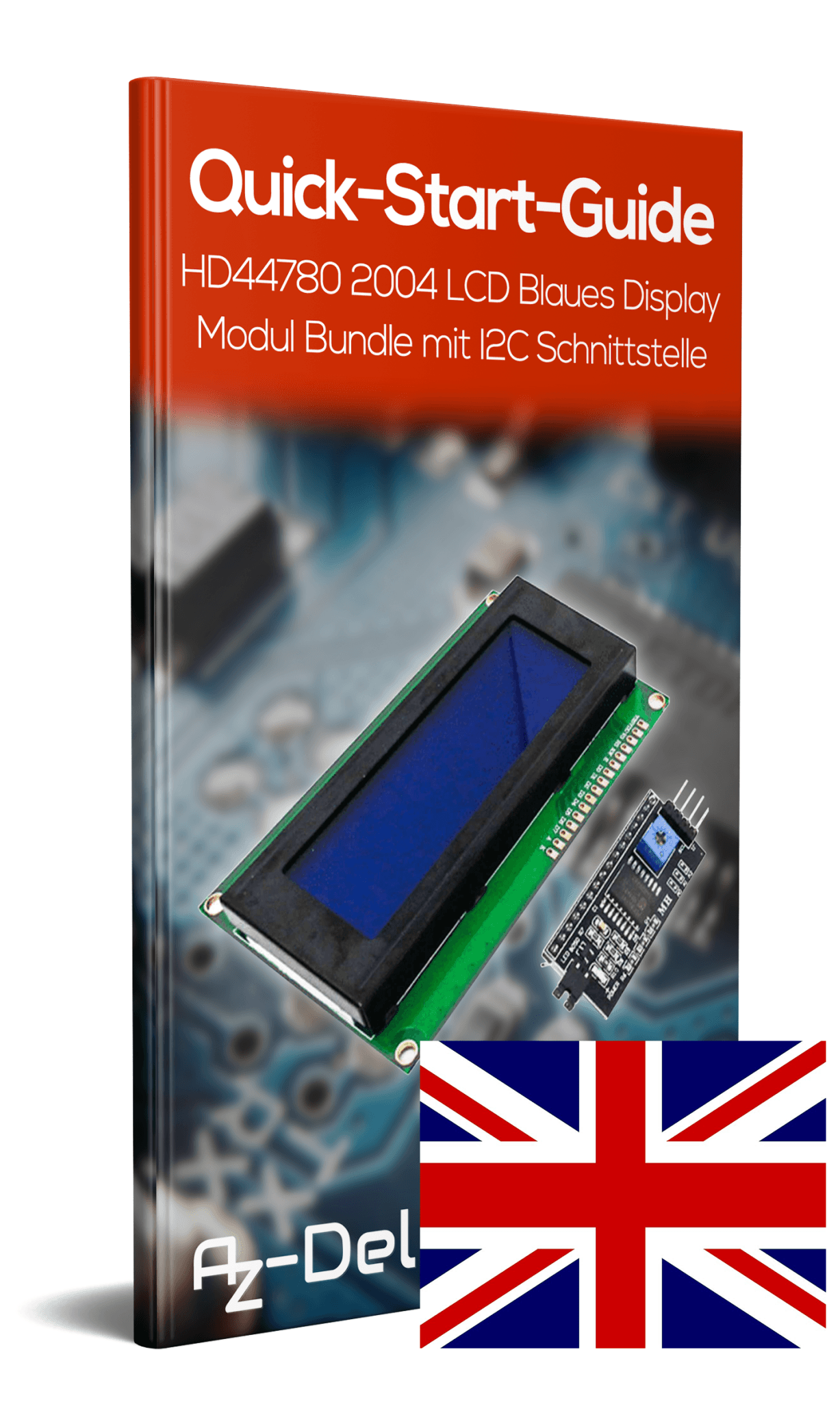 HD44780 2004 LCD Display Bundle 4x20 Zeichen mit I2C Schnittstelle Blau - AZ-Delivery