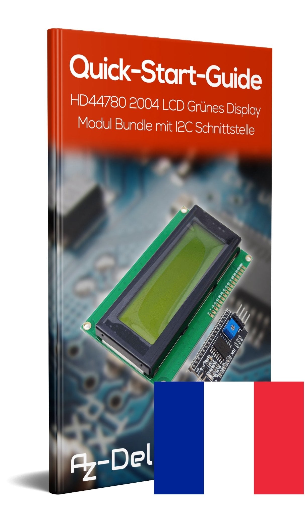 HD44780 2004 LCD Display Bundle 4x20 Zeichen mit I2C Schnittstelle Grün - AZ-Delivery