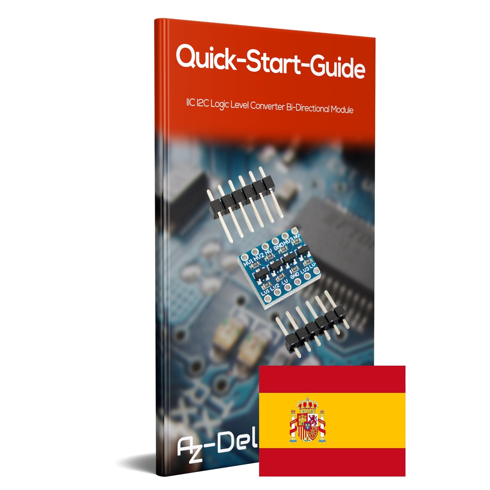 IOT 4 Kanal IIC I2C Premium Pegelwandler | Bi-direktionales Modul 5V zu 3.3V | Kompatibel mit Arduino und Raspberry - AZ-Delivery