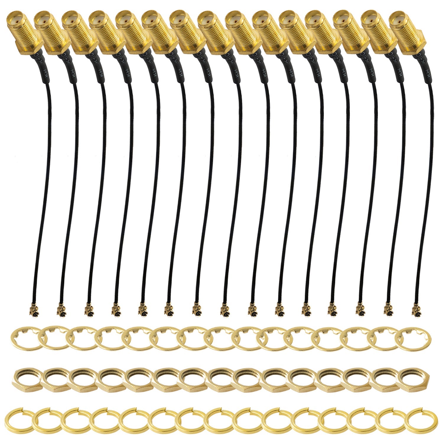 IPEX zu SMA Pigtail Koaxialkabel, SMA Buchse zu UFL/u.FL/IPX/IPEX, RF Koaxial Adapter Pigtail Kabel - AZ-Delivery