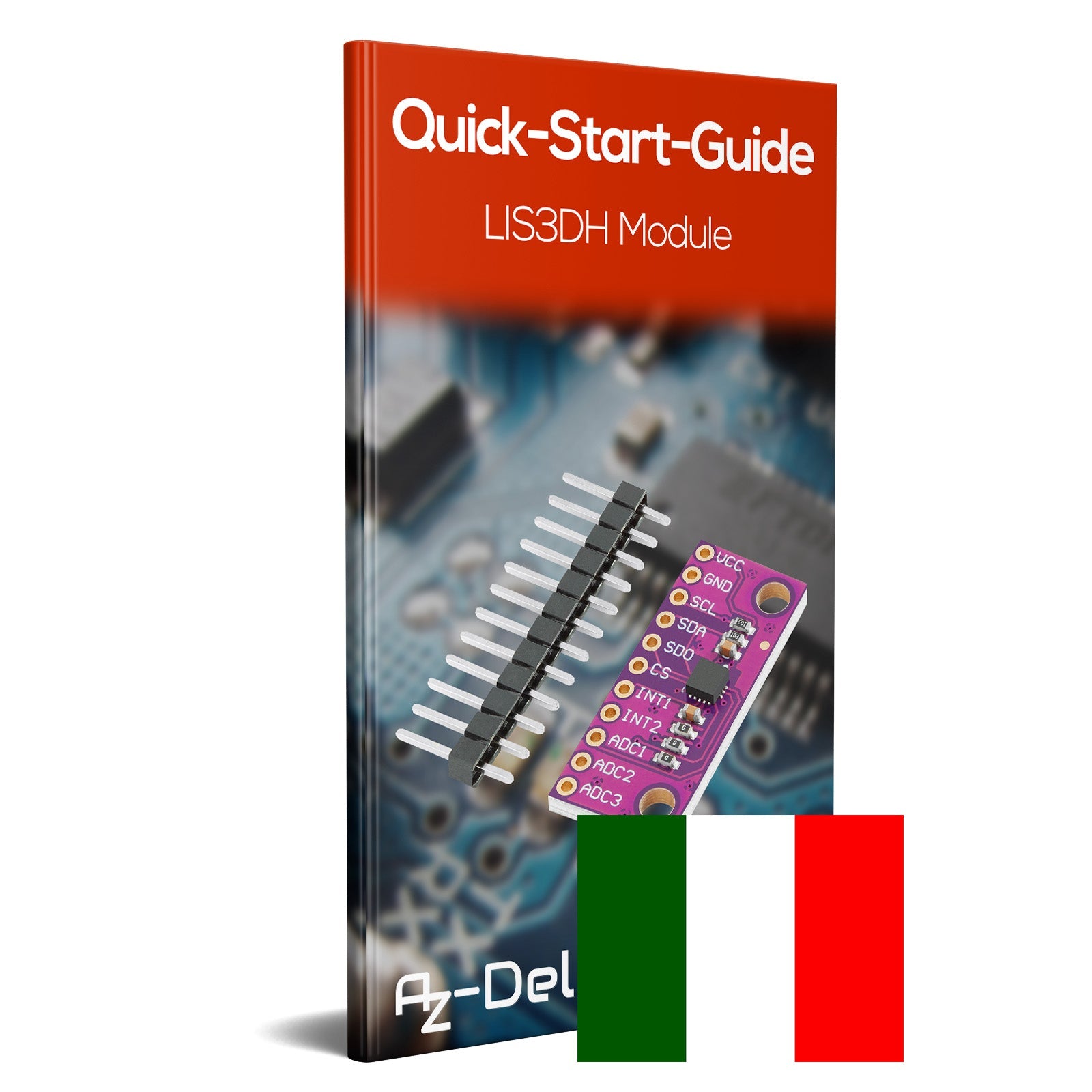 LIS3DH Triaxial-Beschleunigungssensor Modul, Low Power Board mit I2C und SPI und Spannung von 1,71 V bis 3,6 V - AZ-Delivery