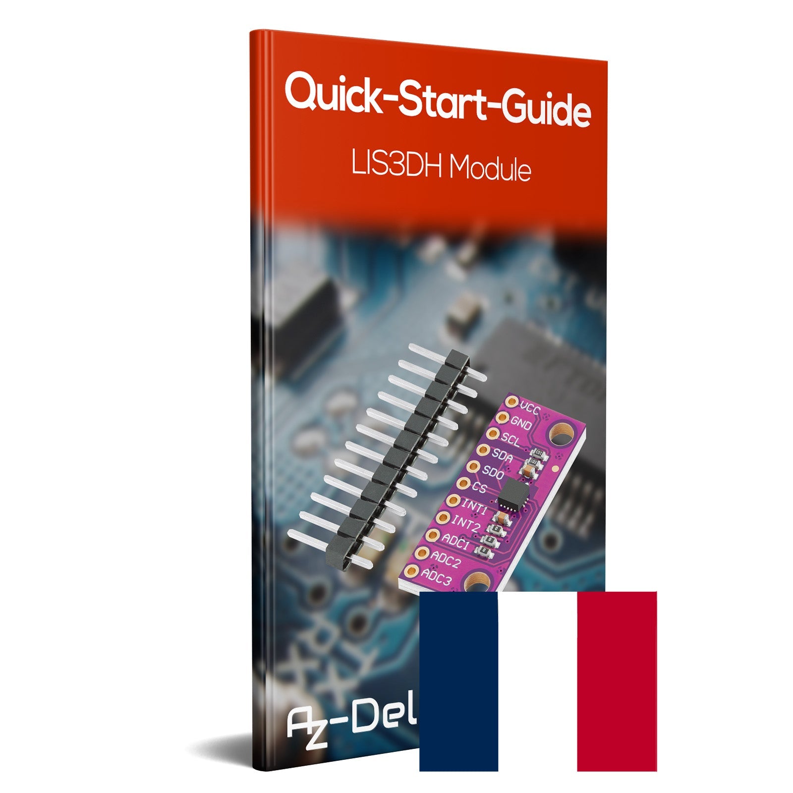 LIS3DH Triaxial-Beschleunigungssensor Modul, Low Power Board mit I2C und SPI und Spannung von 1,71 V bis 3,6 V - AZ-Delivery
