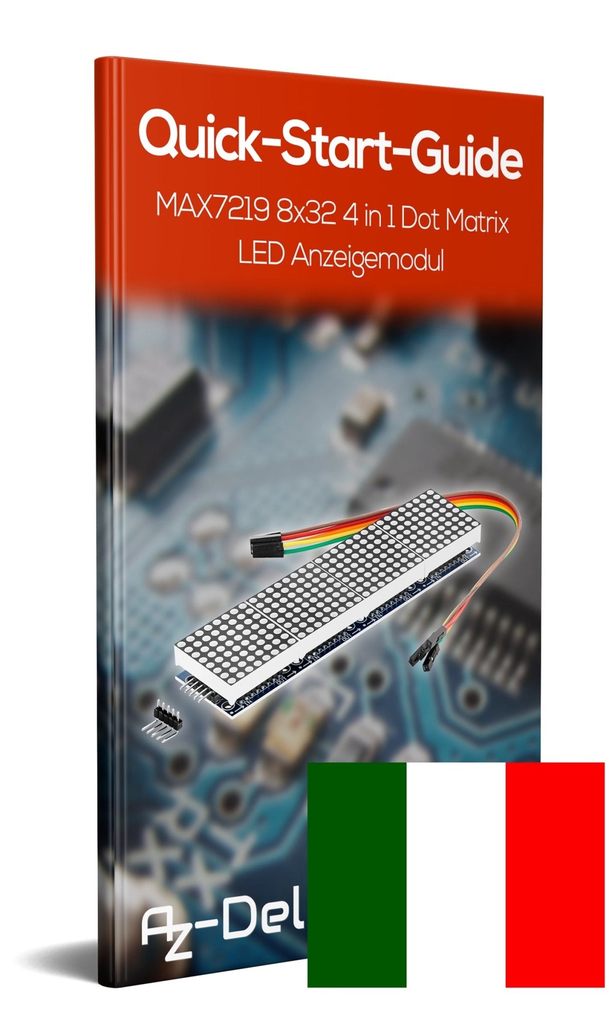 MAX7219 8x32 4 in 1 Dot Matrix LED Anzeigemodul - AZ-Delivery