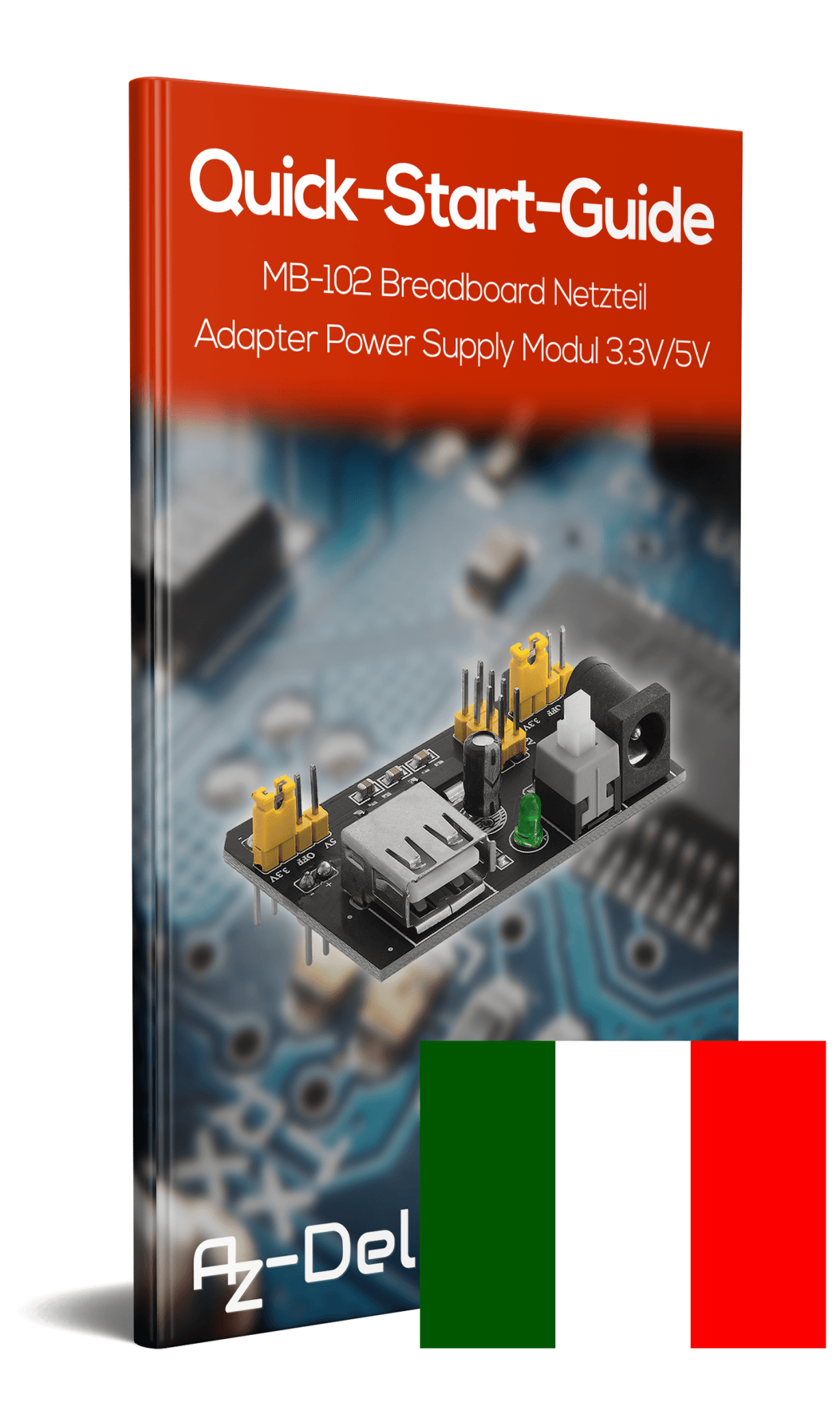MB102 Breadboard Netzteil Adapter Power Supply Modul 3.3V/5V - AZ-Delivery