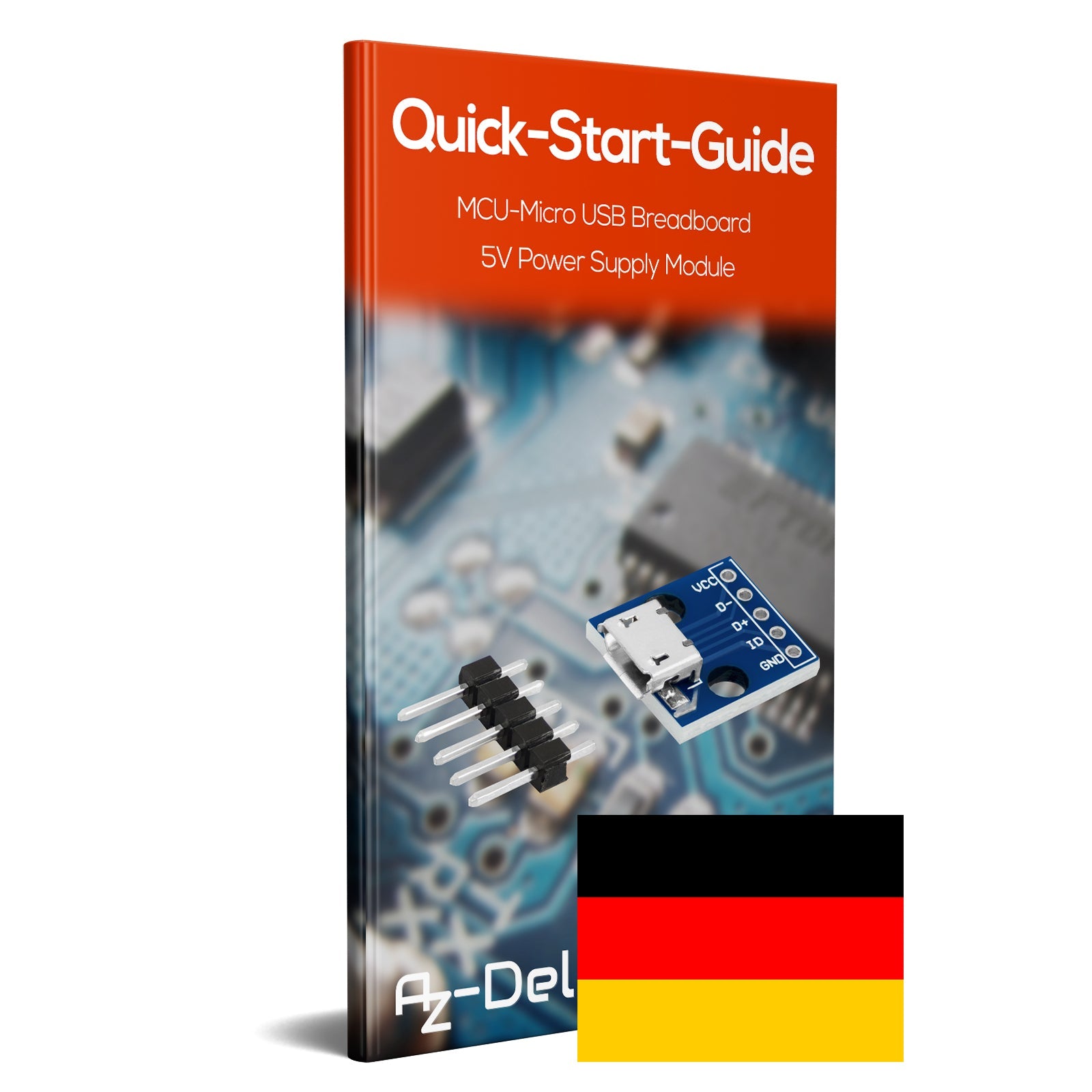 Micro-USB-Anschlussbuchse | USB-Stromversorgungsschnittstelle | 5V-Strommodul | kompatibel mit Arduino - AZ-Delivery