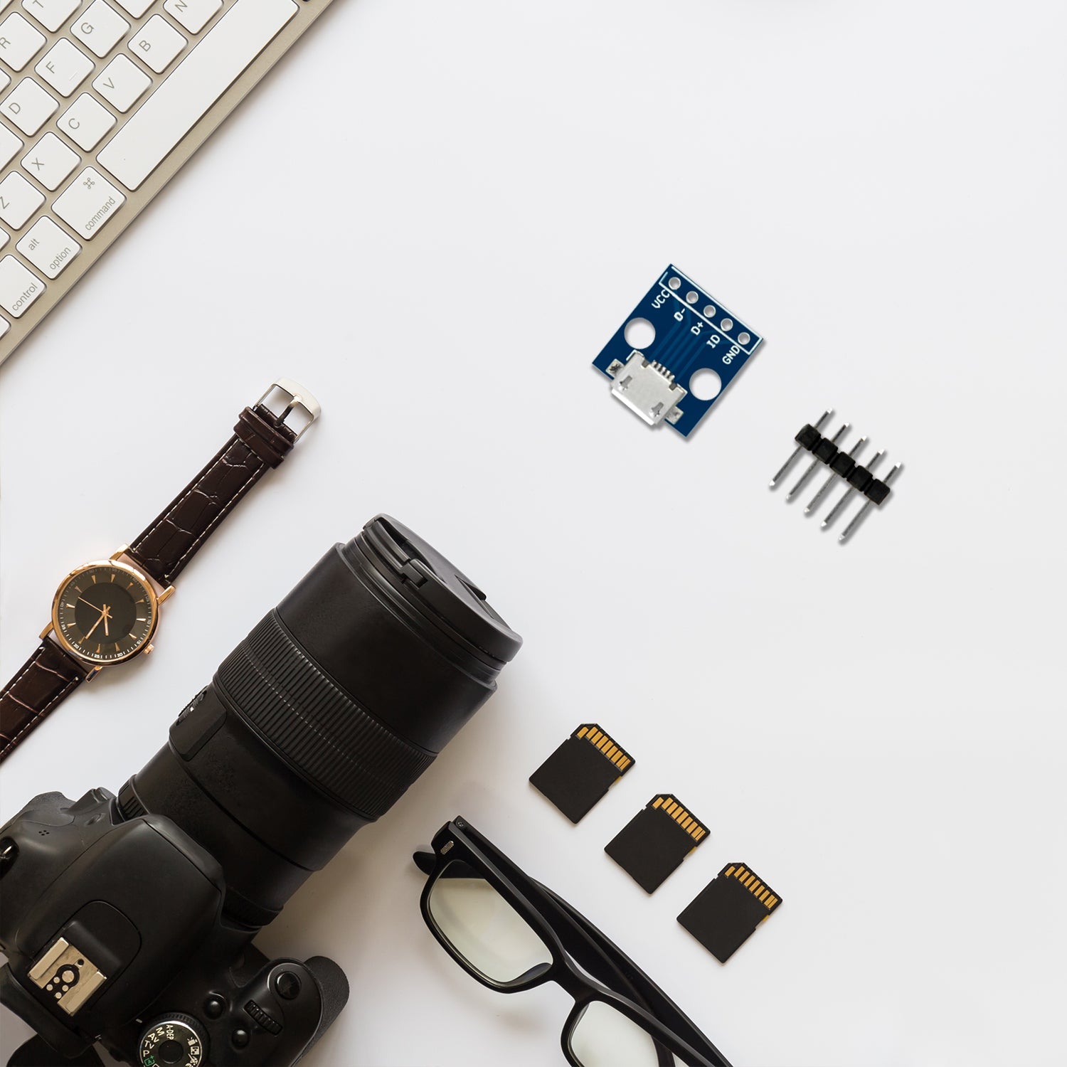 Micro-USB-Anschlussbuchse | USB-Stromversorgungsschnittstelle | 5V-Strommodul | kompatibel mit Arduino - AZ-Delivery