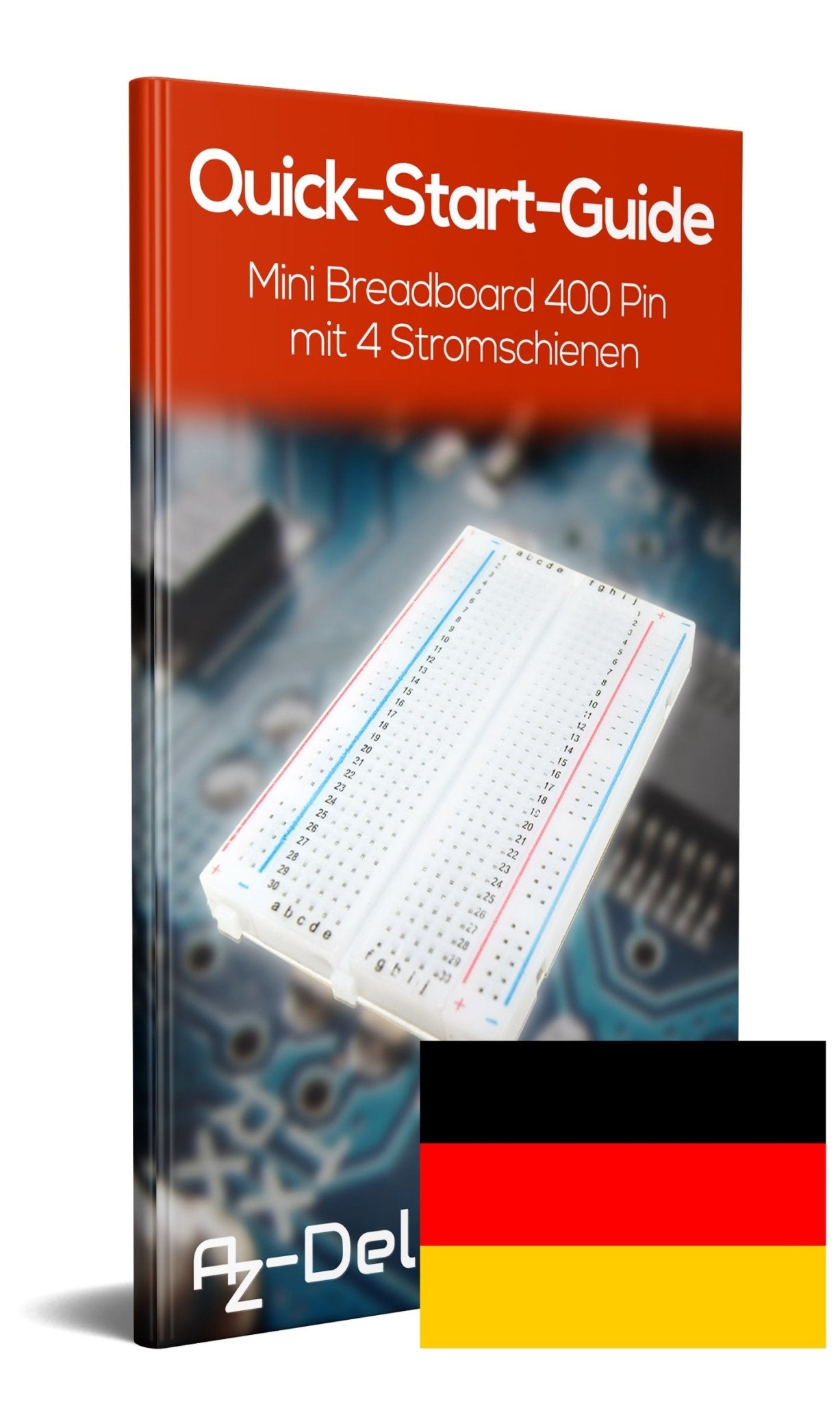 Mini Breadboard 400 Pin mit 4 Stromschienen für Jumper Kabel - AZ-Delivery