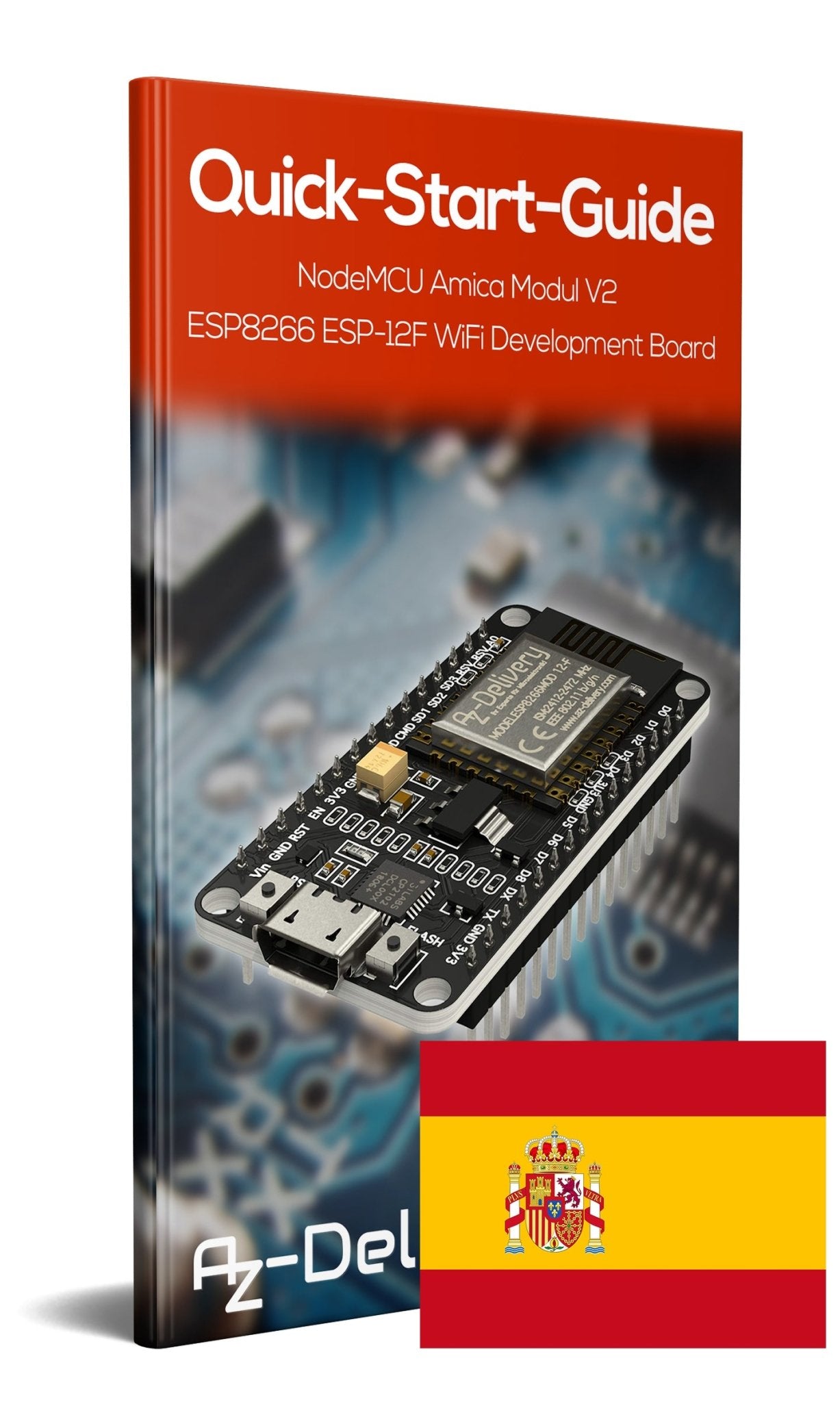 NodeMCU Lua Amica Modul V2 ESP8266 ESP-12F WIFI Wifi Development Board mit CP2102 - AZ-Delivery
