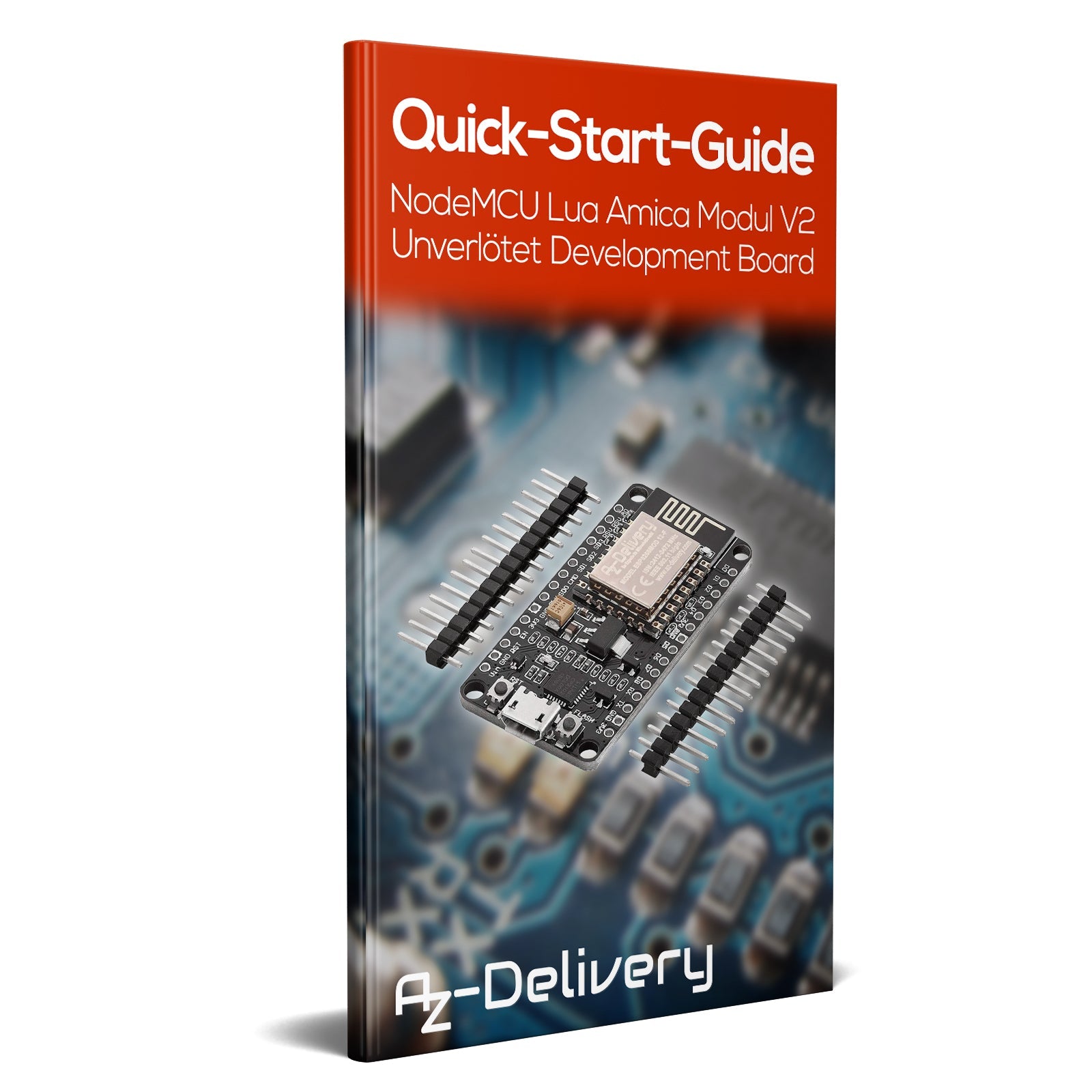 NodeMCU Lua Amica Modul V2 ESP8266 ESP-12F WIFI WLAN unverlötet mit CP2102 - AZ-Delivery