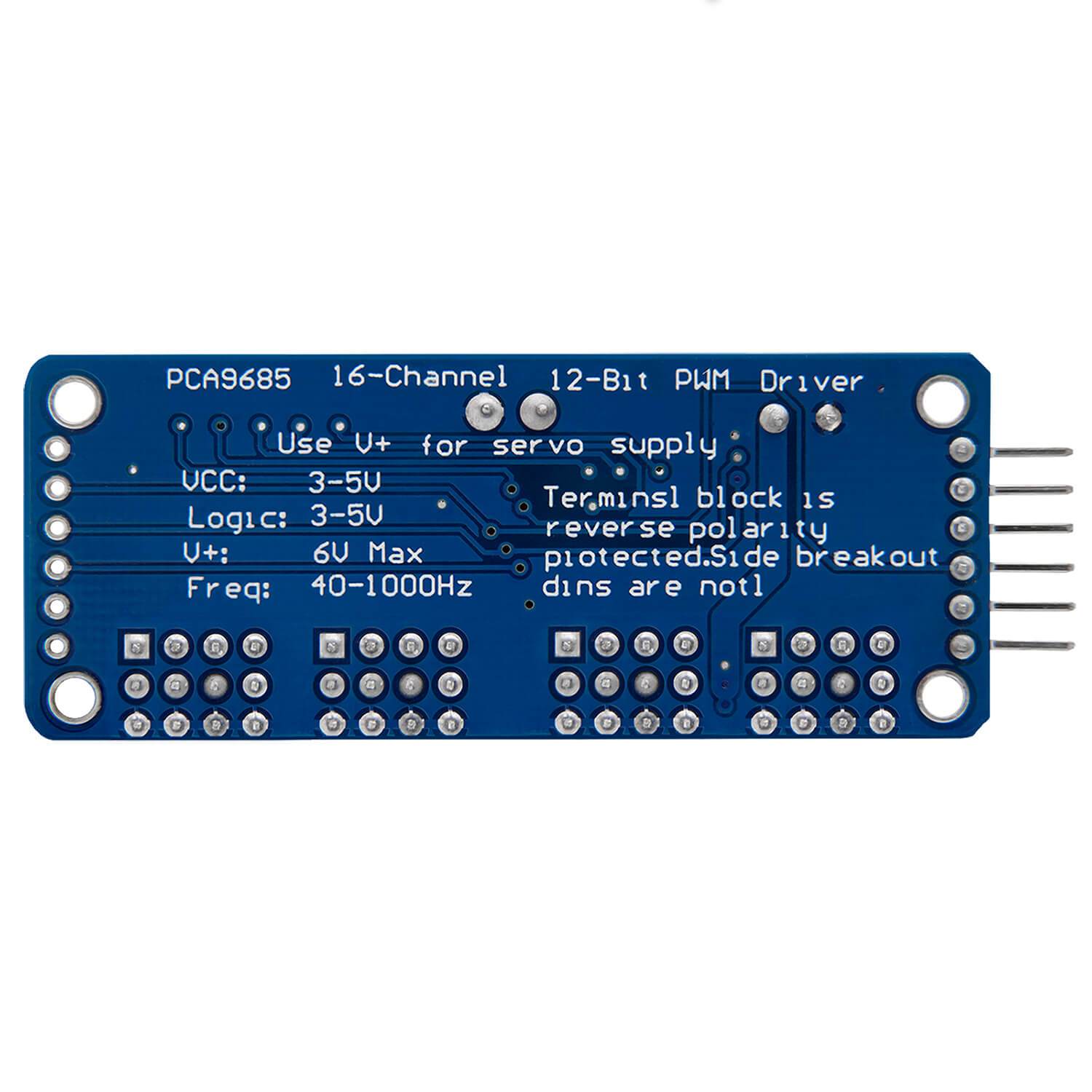 PCA9685 16 Kanal 12 Bit PWM Servotreiber für Raspberry Pi - AZ-Delivery