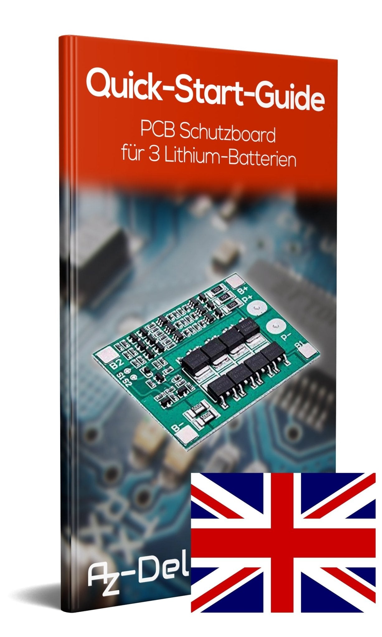 PCB Schutzboard für 3 Lithium - Batterien BMS Board Modul - AZ - Delivery