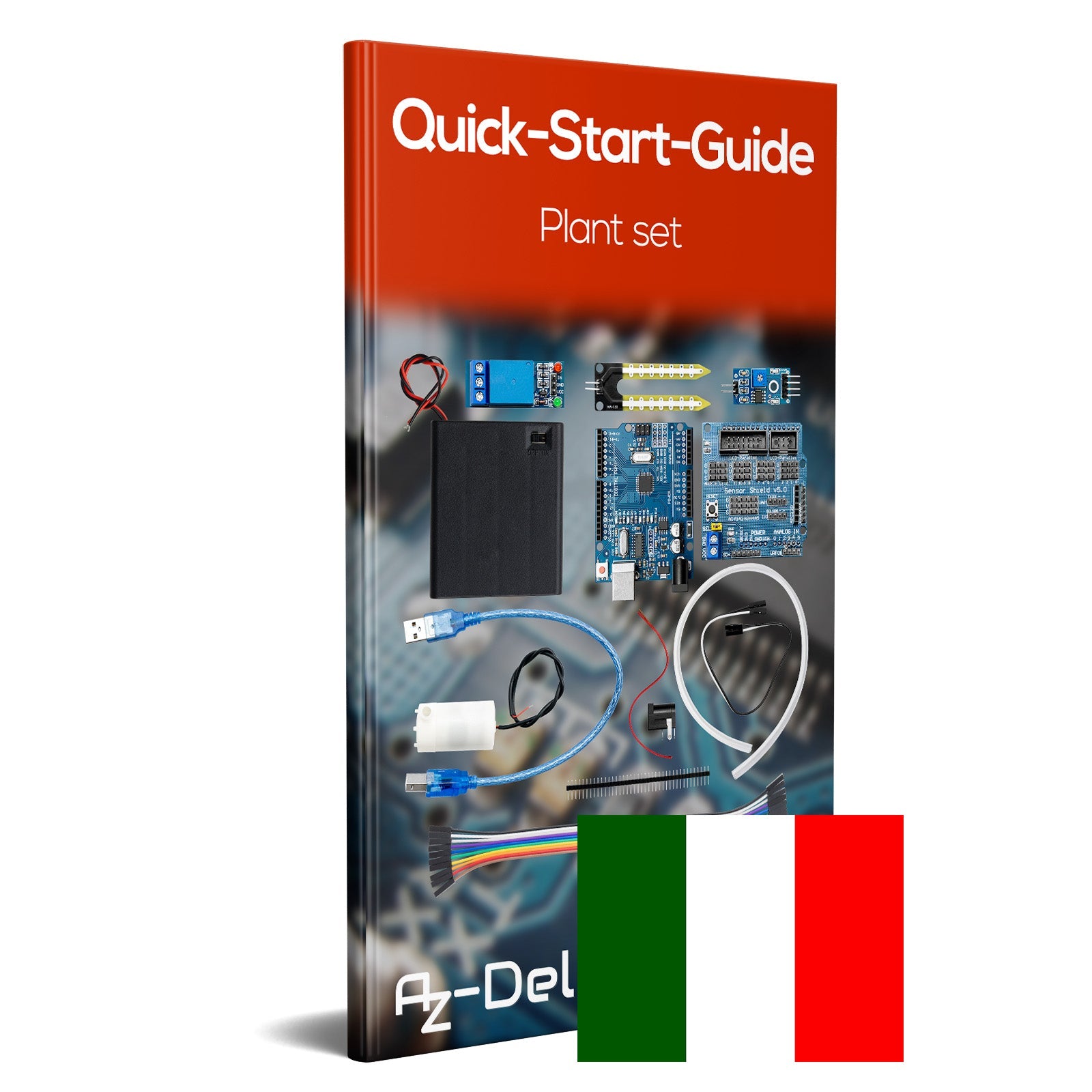 Pflanzen-Bewässerung-Set mit Bodenfeuchteerkennung Sensor - Automatisches Bewässerungsmodul DIY-Kit automatische Wasserpumpe - AZ-Delivery