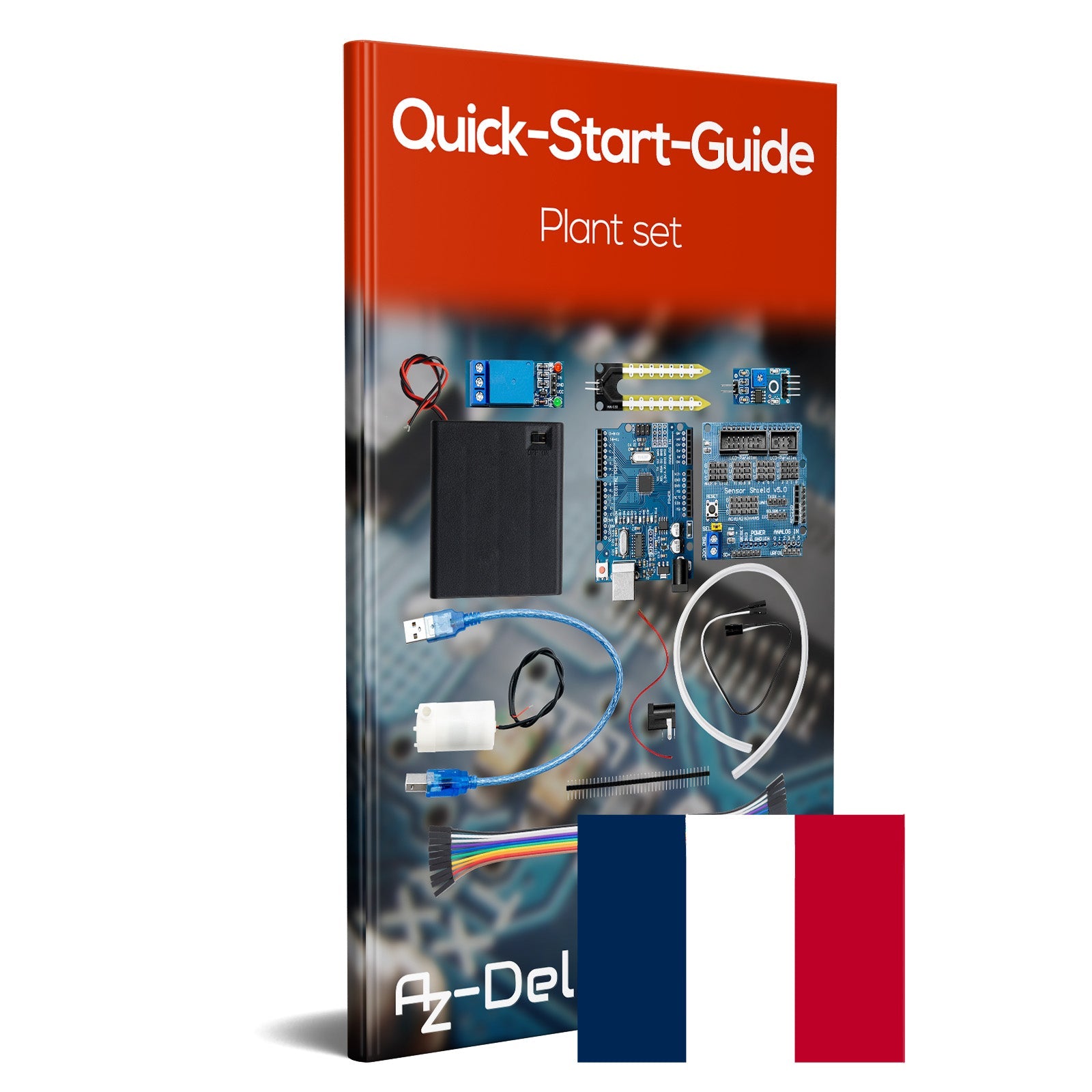 Pflanzen-Bewässerung-Set mit Bodenfeuchteerkennung Sensor - Automatisches Bewässerungsmodul DIY-Kit automatische Wasserpumpe - AZ-Delivery