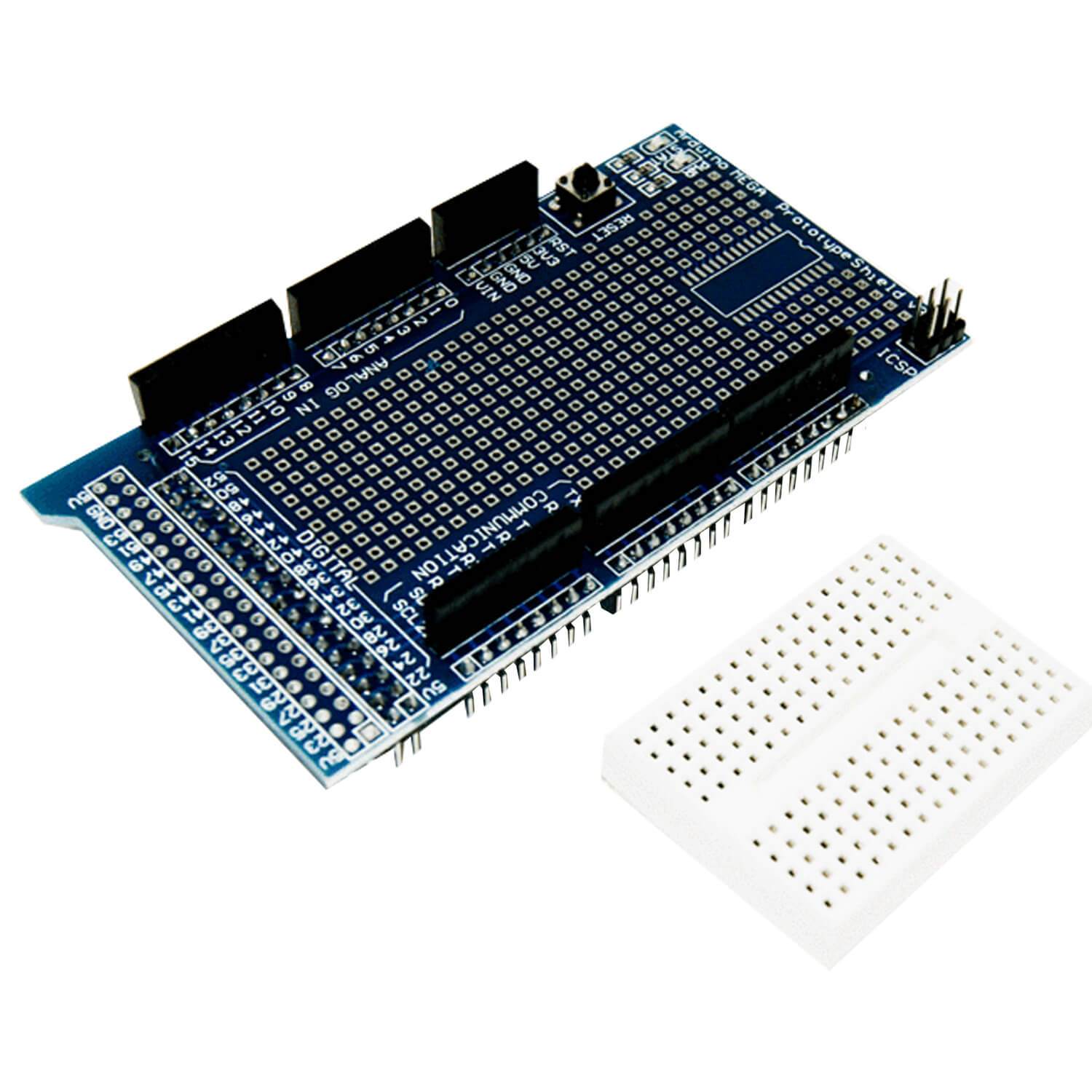 Prototyping Prototype Shield mit Mini Breadboard für MEGA 2560 - AZ-Delivery