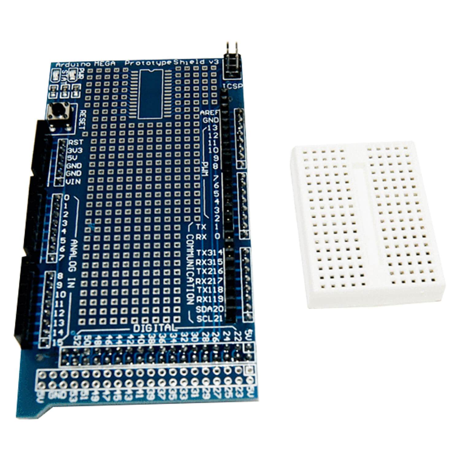 Prototyping Prototype Shield mit Mini Breadboard für MEGA 2560 - AZ-Delivery
