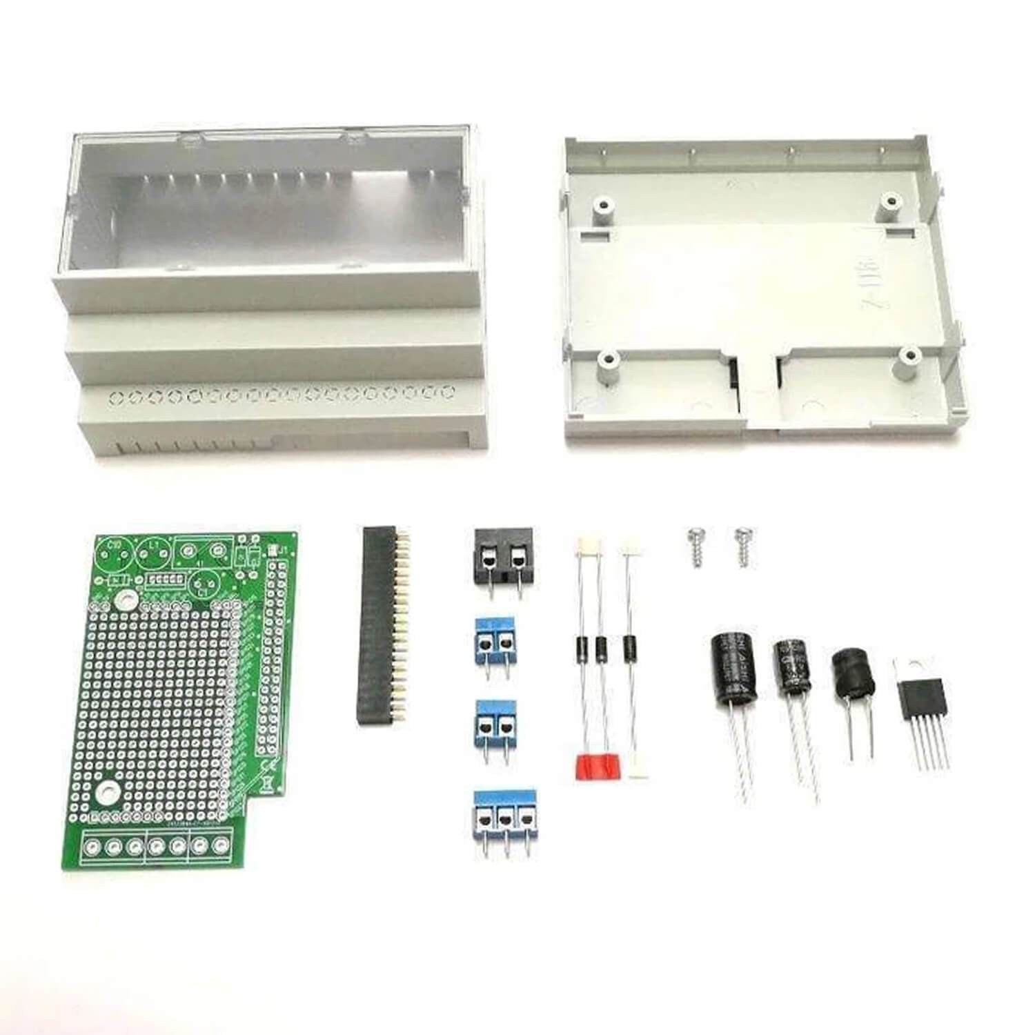 RasPiBox - Hutschienen Montage- und Anschluss Set - AZ-Delivery