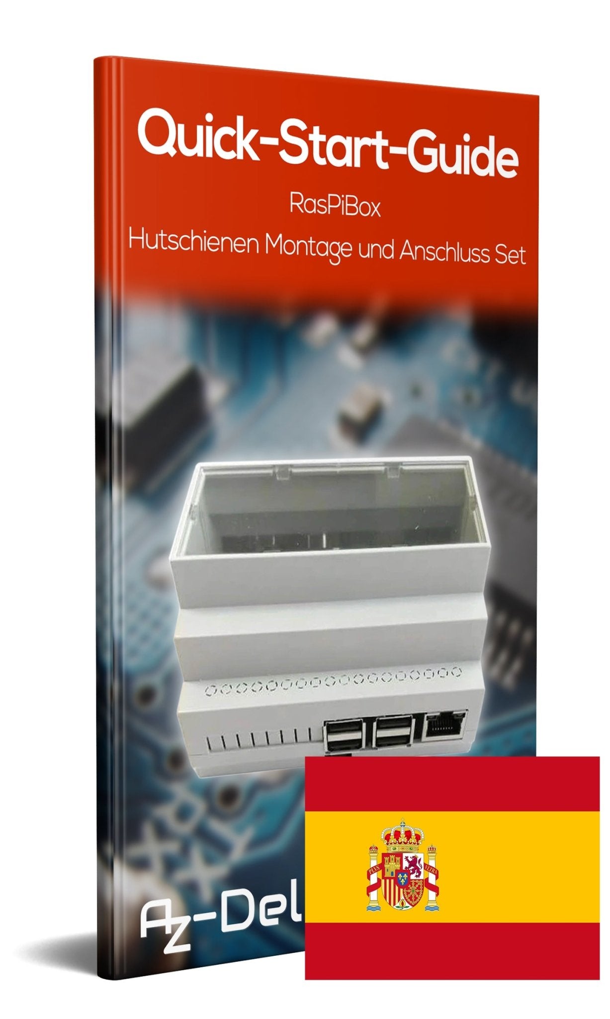 RasPiBox - Hutschienen Montage- und Anschluss Set - AZ-Delivery