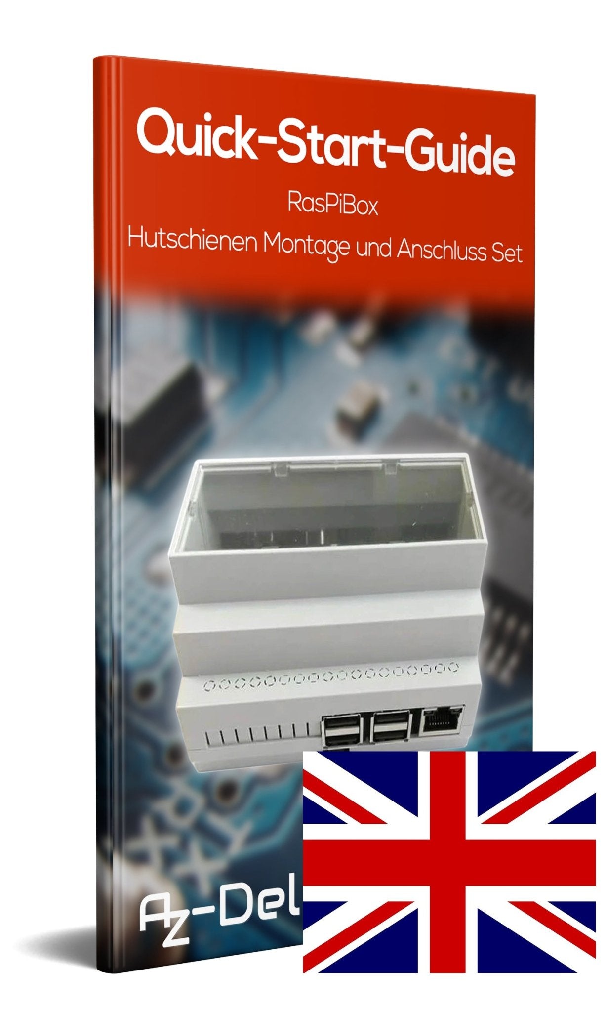 RasPiBox - Hutschienen Montage- und Anschluss Set - AZ-Delivery