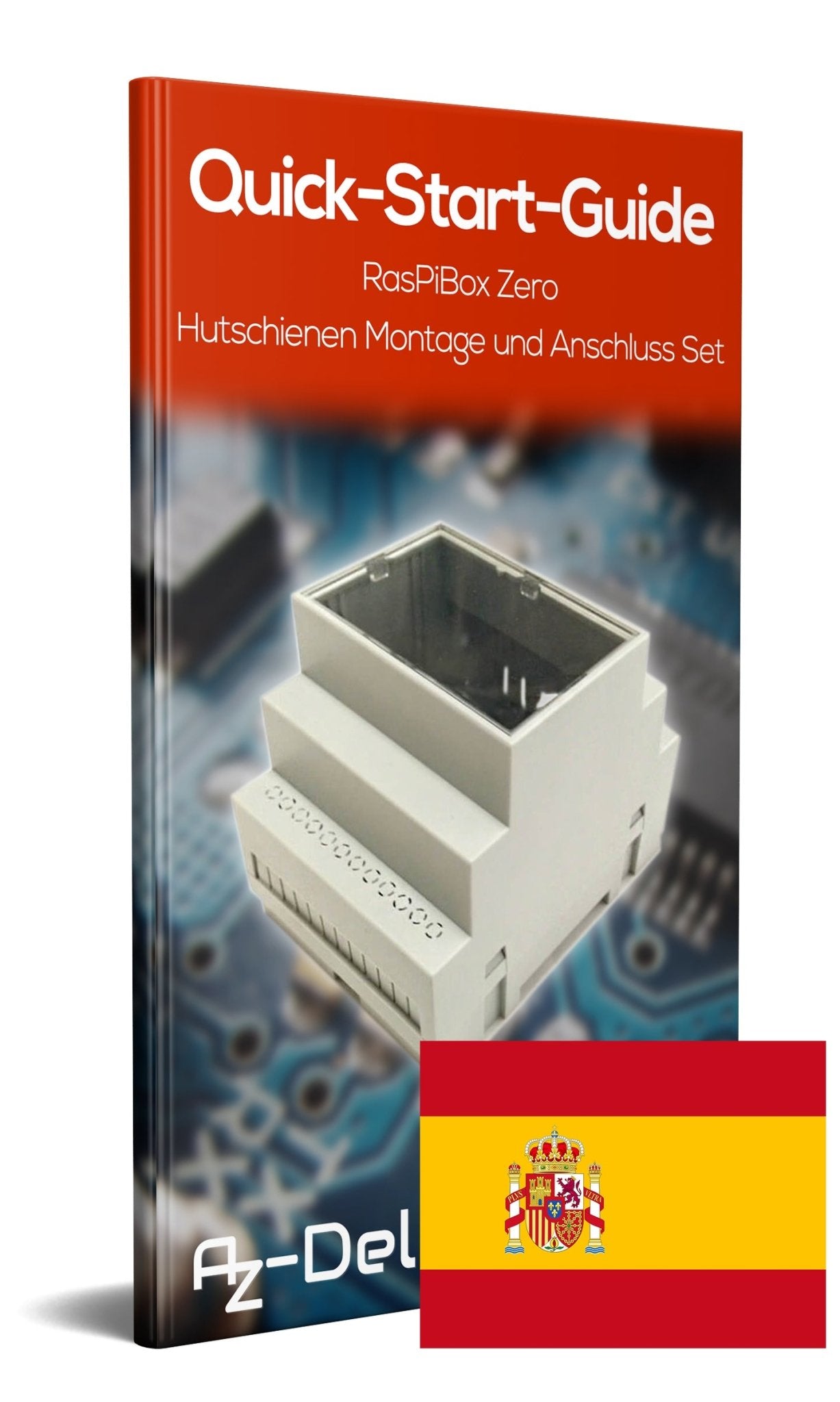RasPiBox Zero - Hutschienen Montage- und Anschluss Set - AZ-Delivery